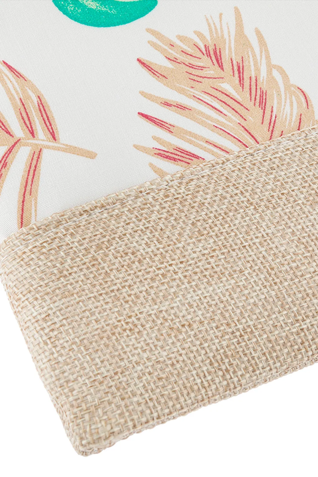 Botanical Printed Wristlet Bag