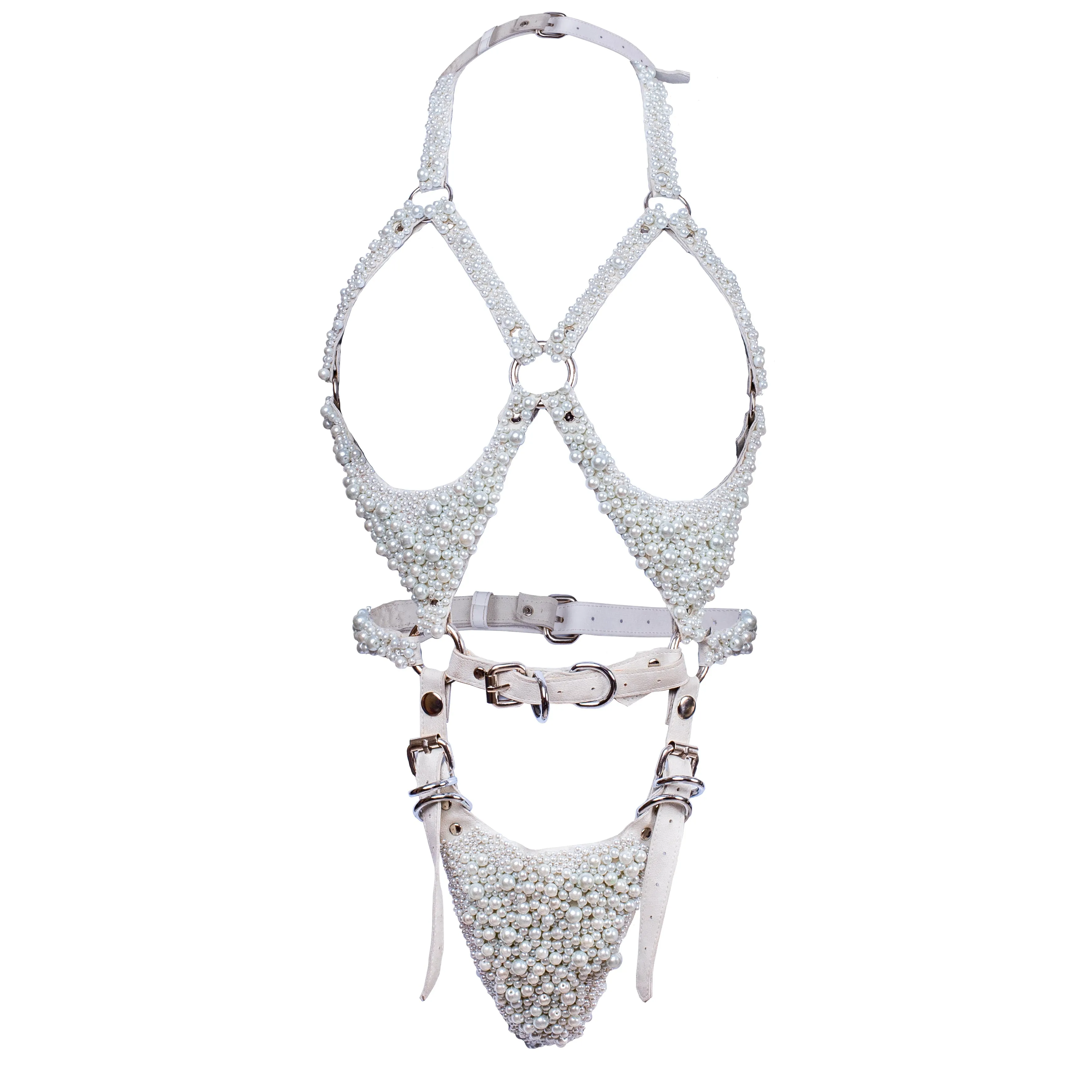 Bound by Pearls Body Harness