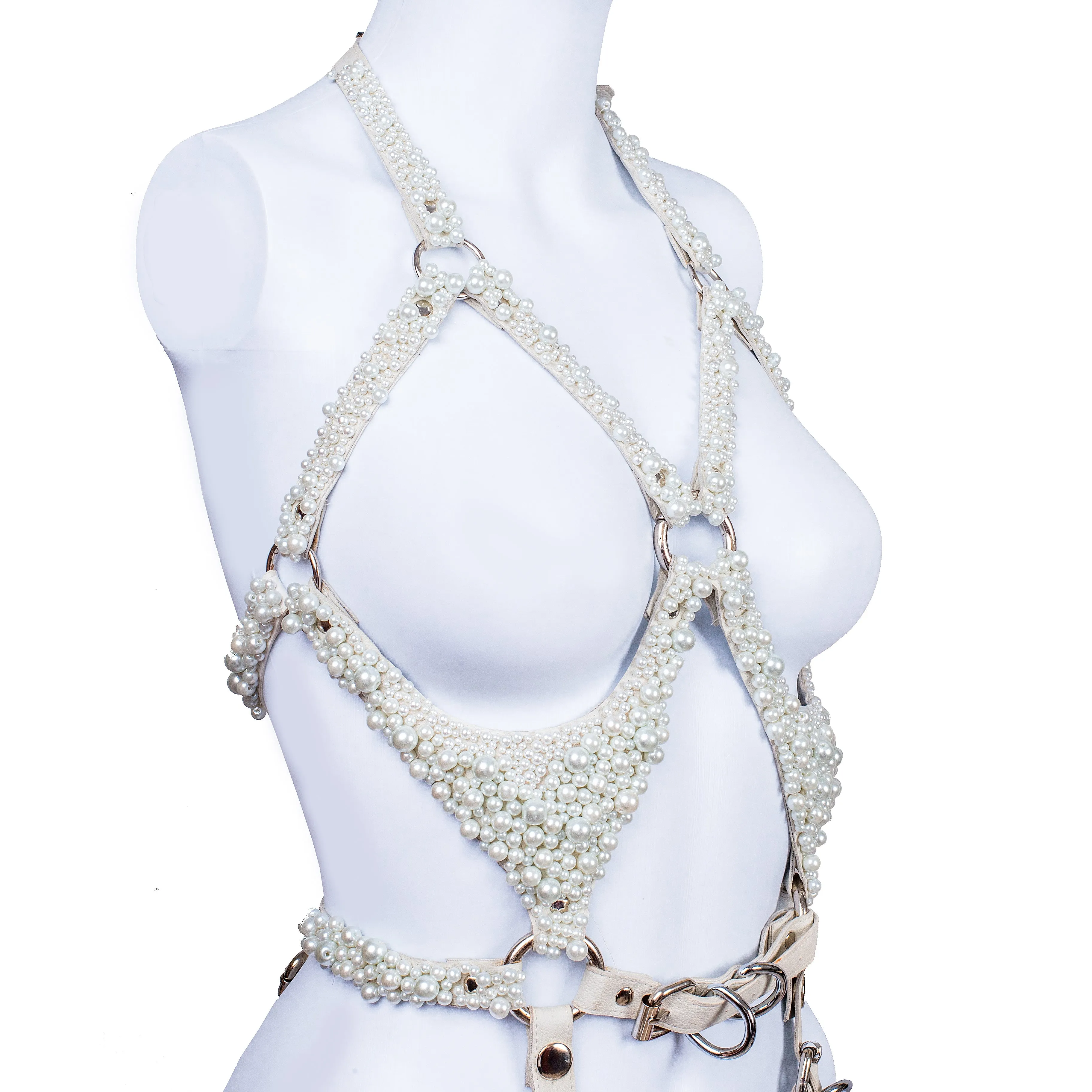Bound by Pearls Body Harness