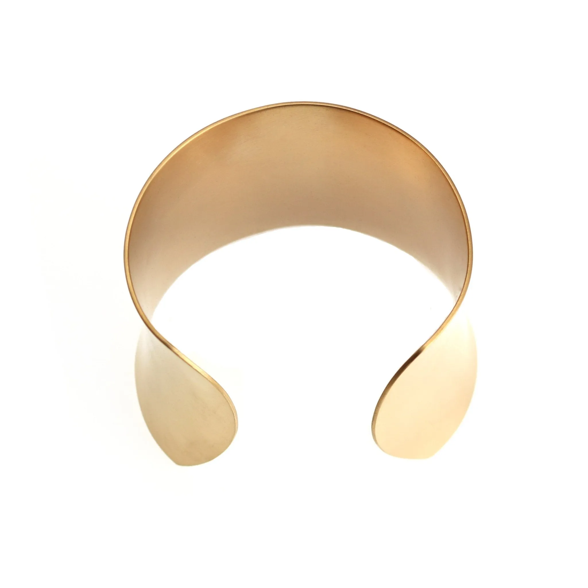Brushed Anticlastic Bronze Cuff Bracelet