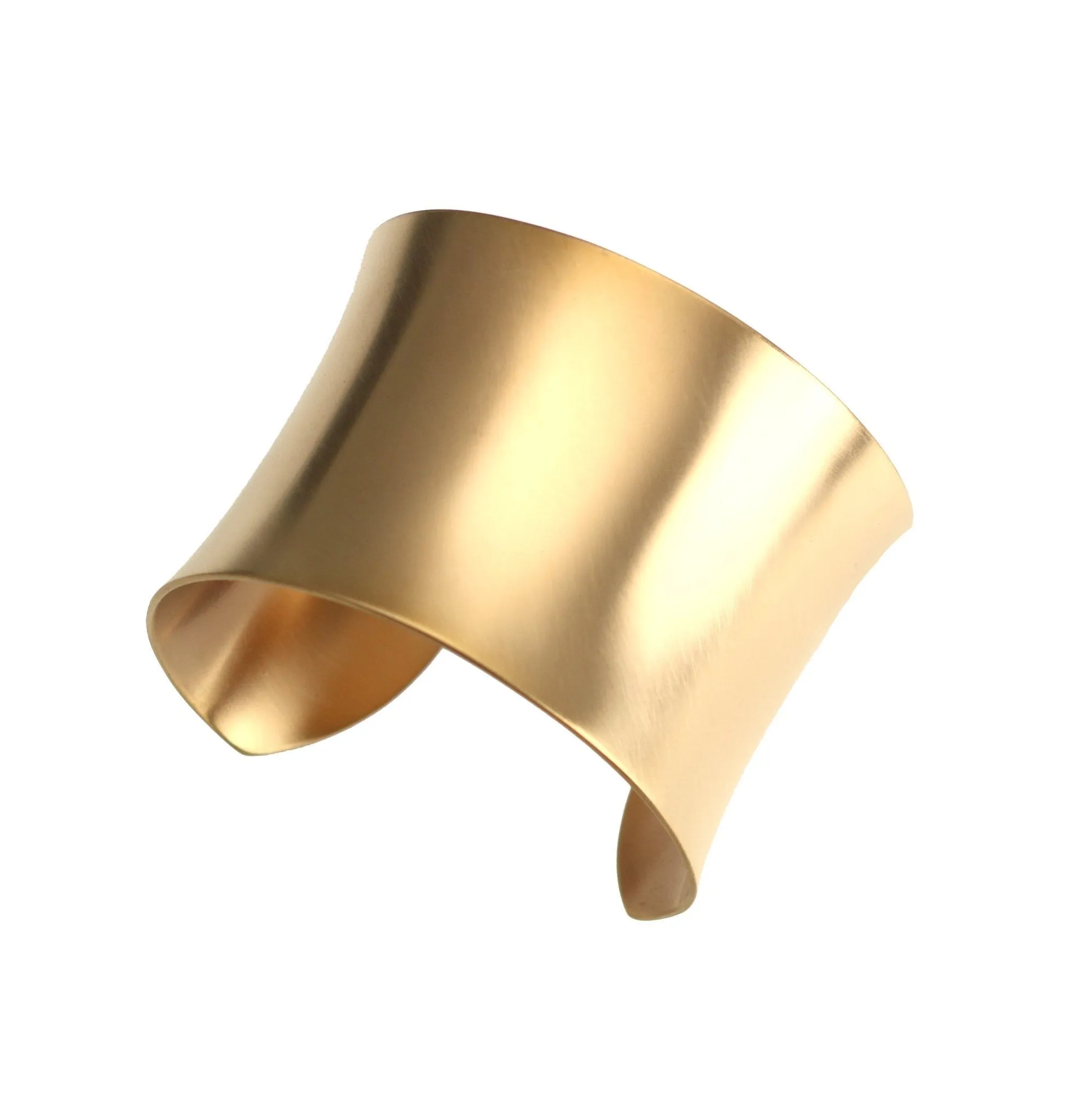 Brushed Anticlastic Bronze Cuff Bracelet