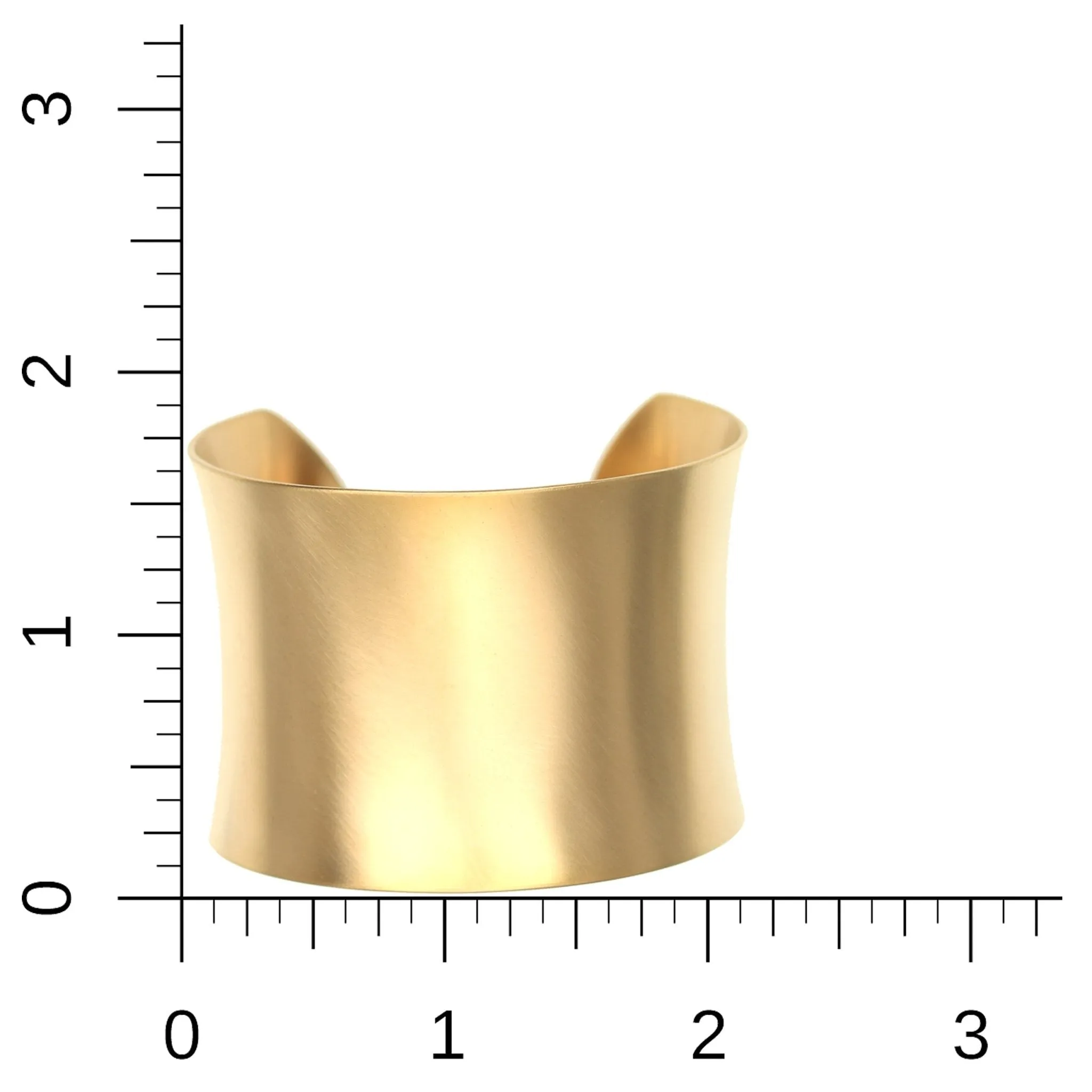 Brushed Anticlastic Bronze Cuff Bracelet