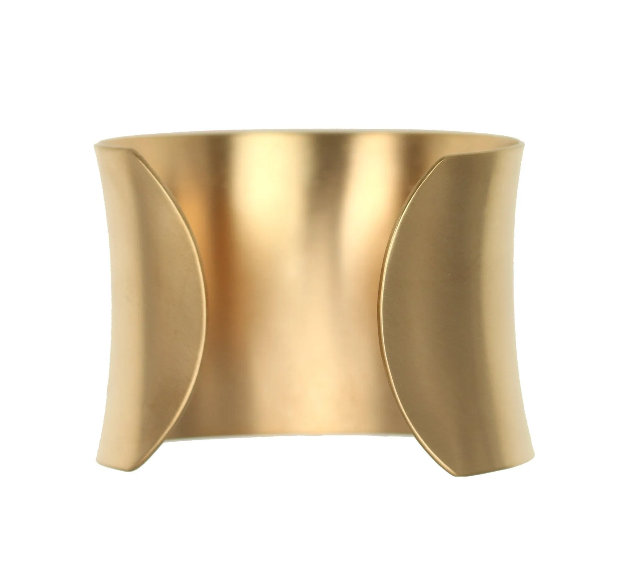 Brushed Anticlastic Bronze Cuff Bracelet