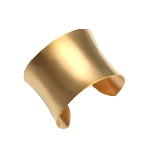 Brushed Anticlastic Bronze Cuff Bracelet