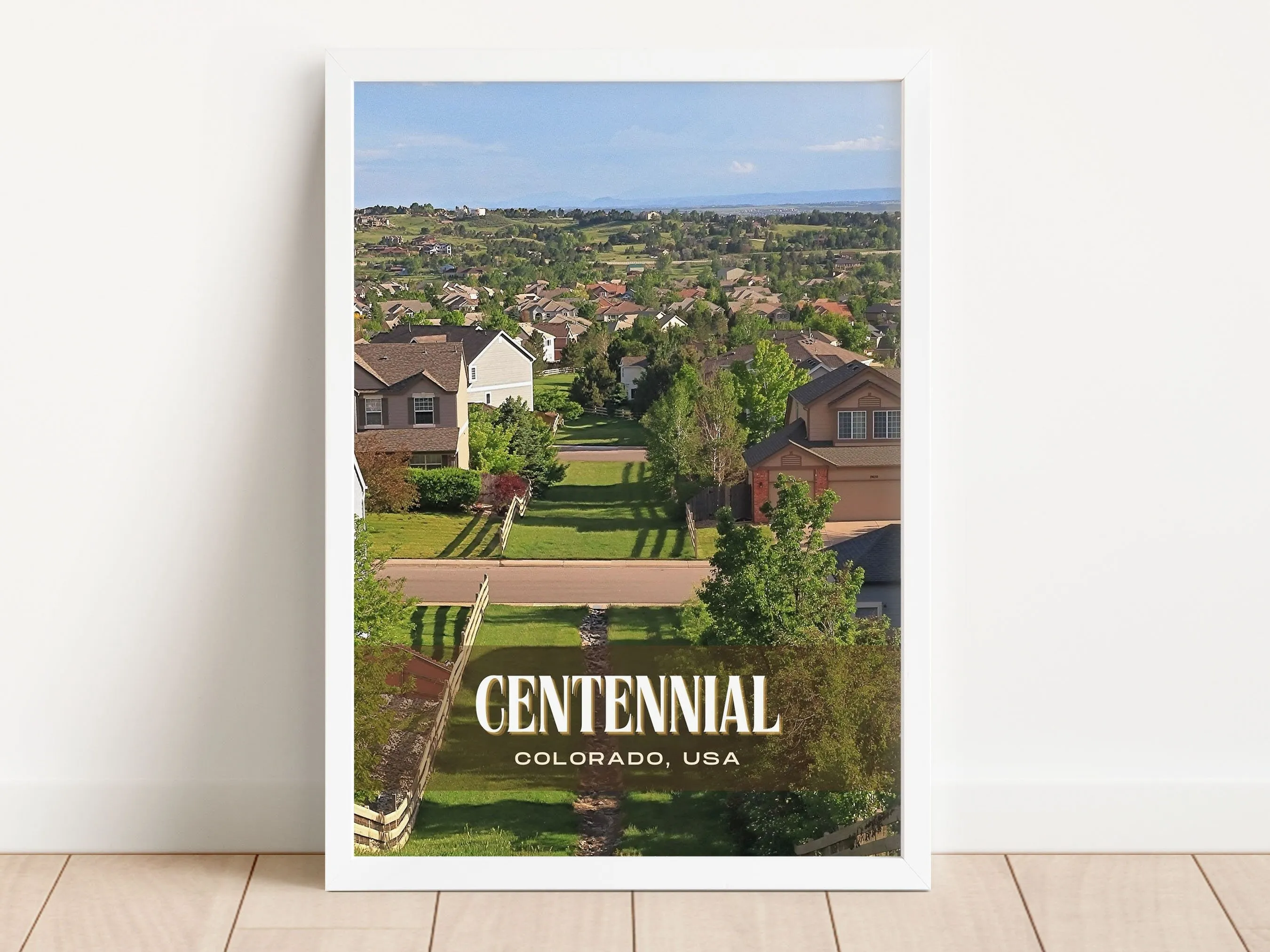 Centennial Retro Wall Art, Colorado, USA