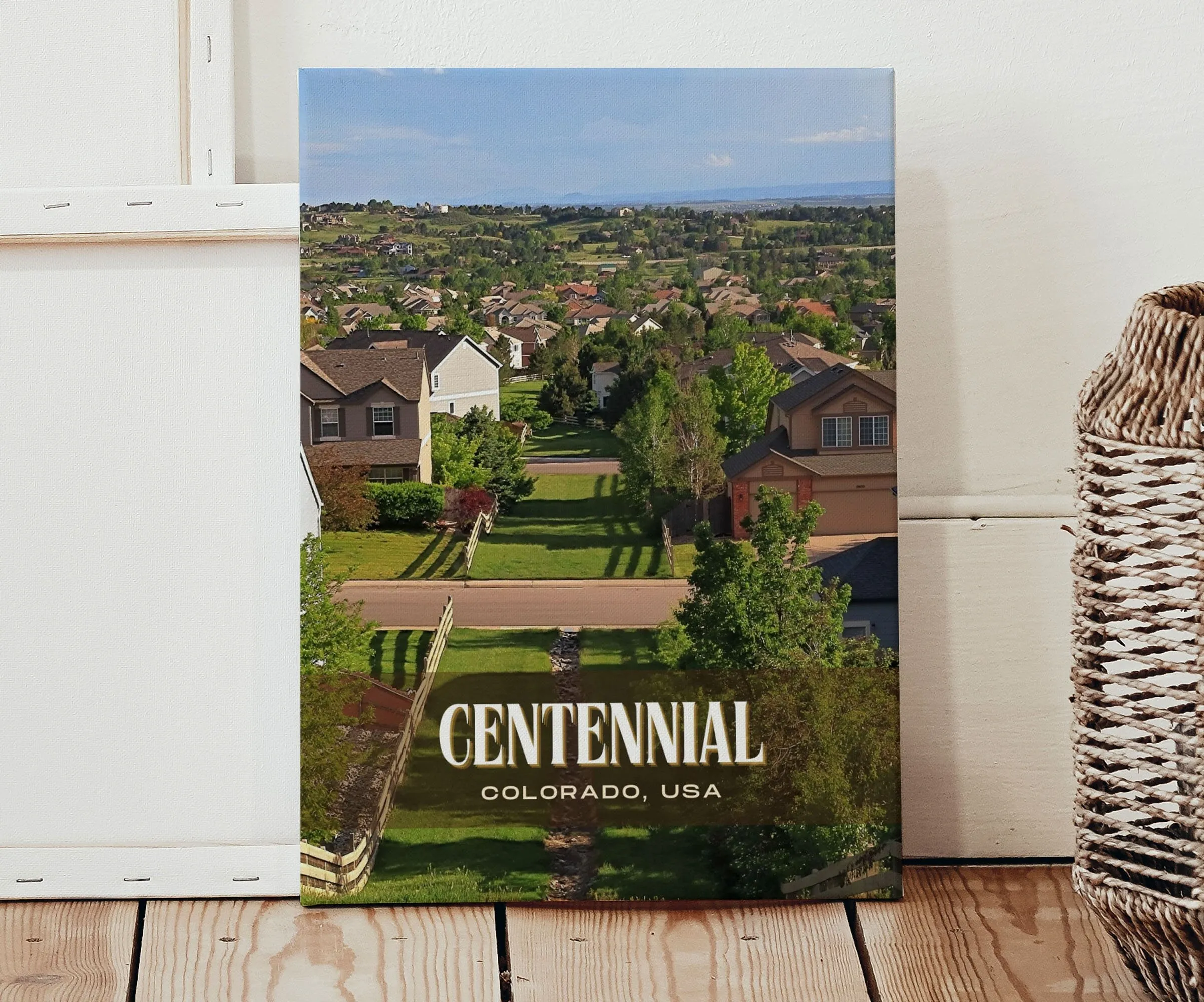 Centennial Retro Wall Art, Colorado, USA