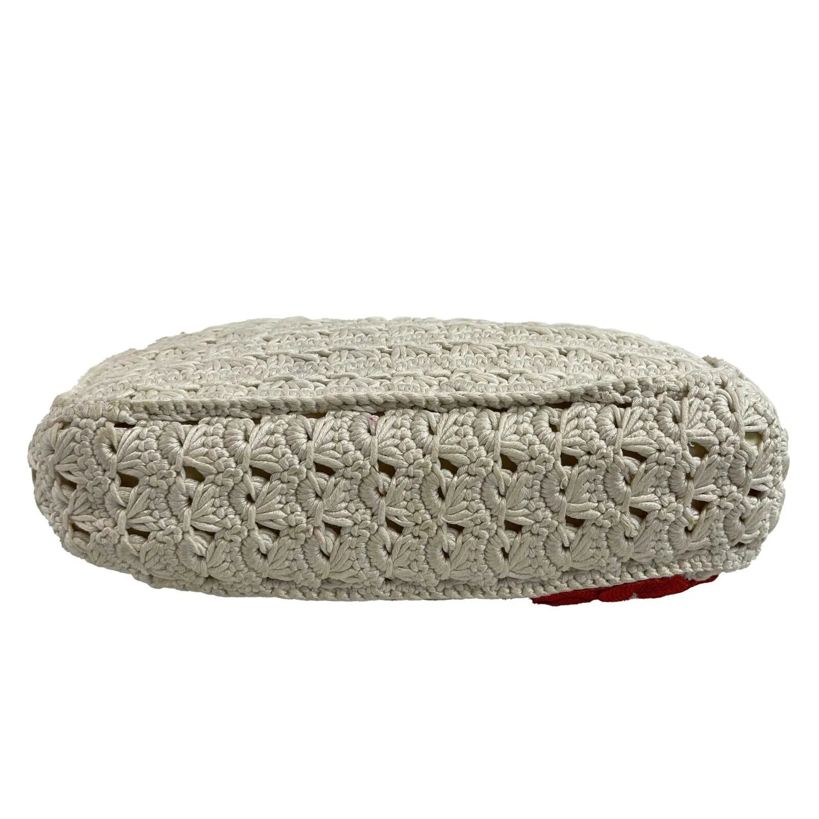 CHANEL Runway Medium Crochet Camellia Flap Shoulder Handbag 2010
