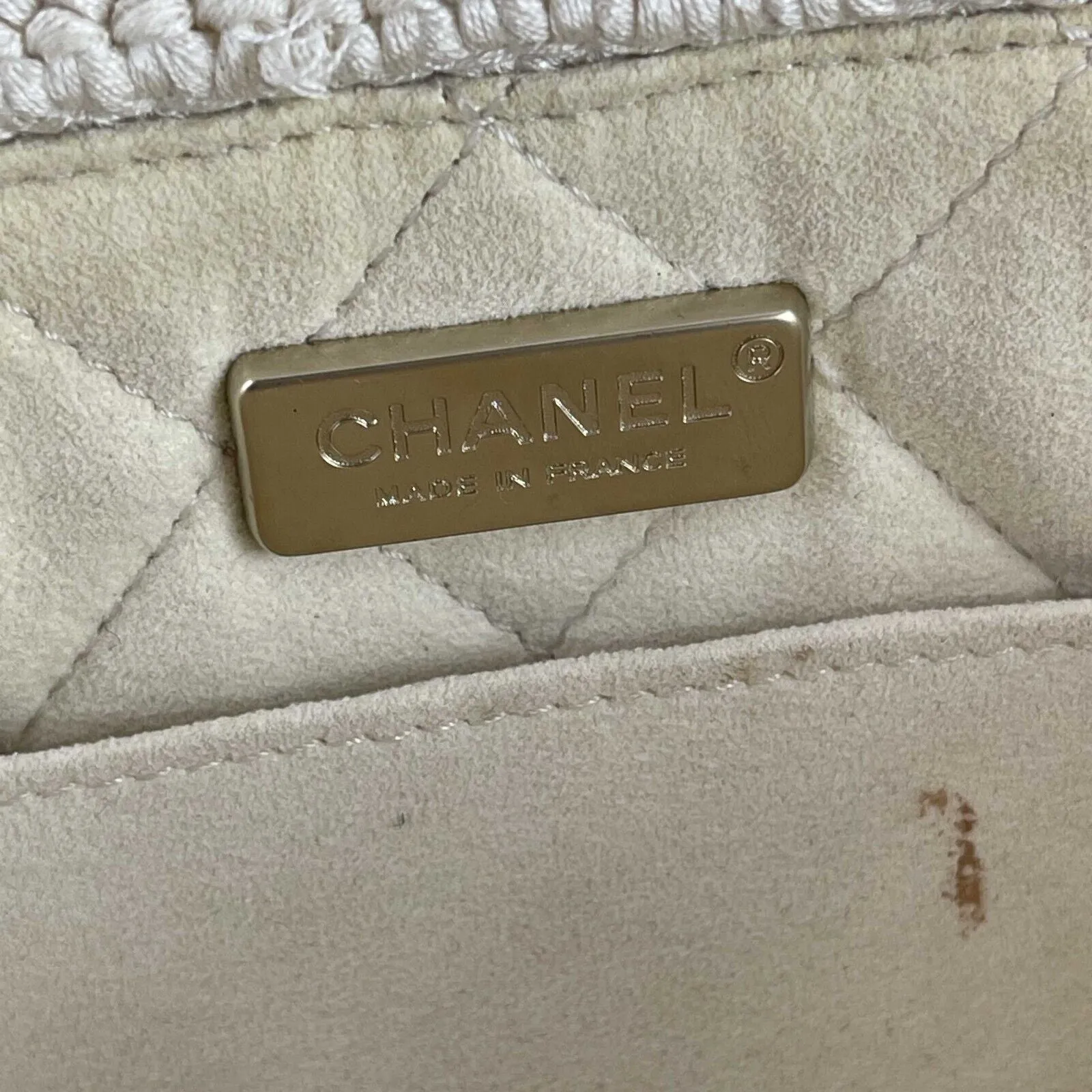 CHANEL Runway Medium Crochet Camellia Flap Shoulder Handbag 2010