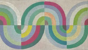 CL050  retro rainbow swirl