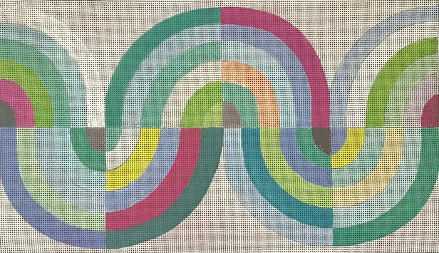 CL050  retro rainbow swirl