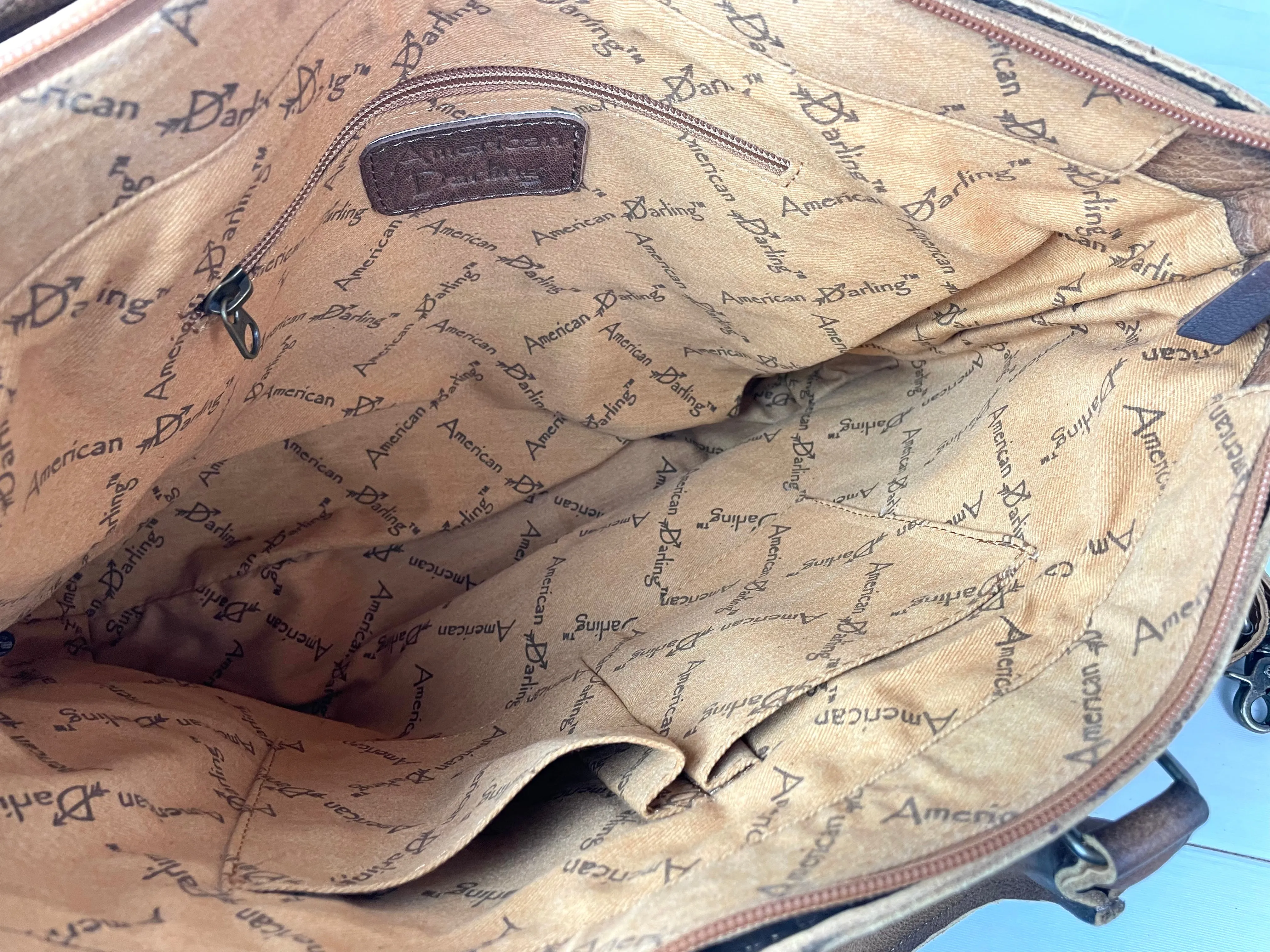 CLEARANCE! Ombre Leather and Cowhide Large Tote