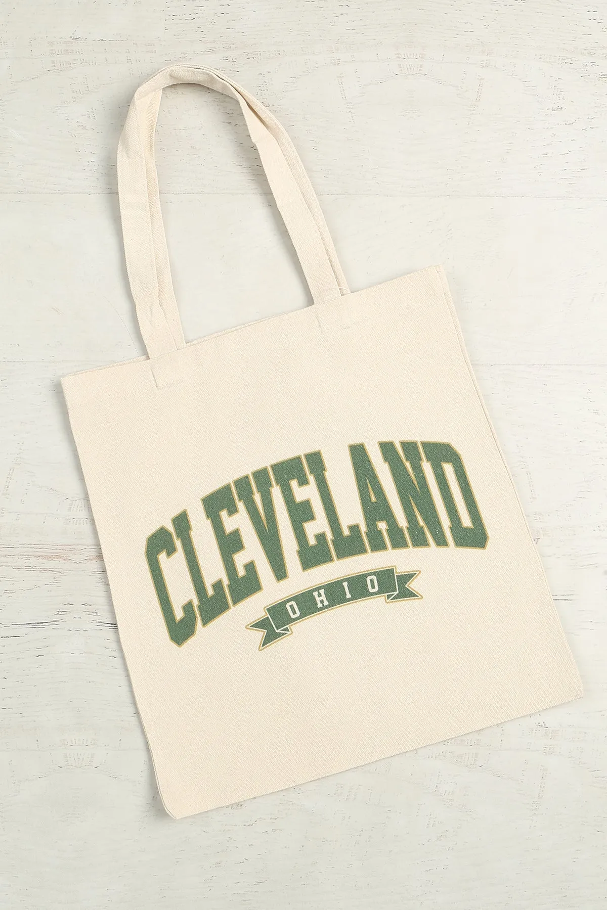 CLEVELAND OHIO MINIMALIST PRINT TOTE BAG