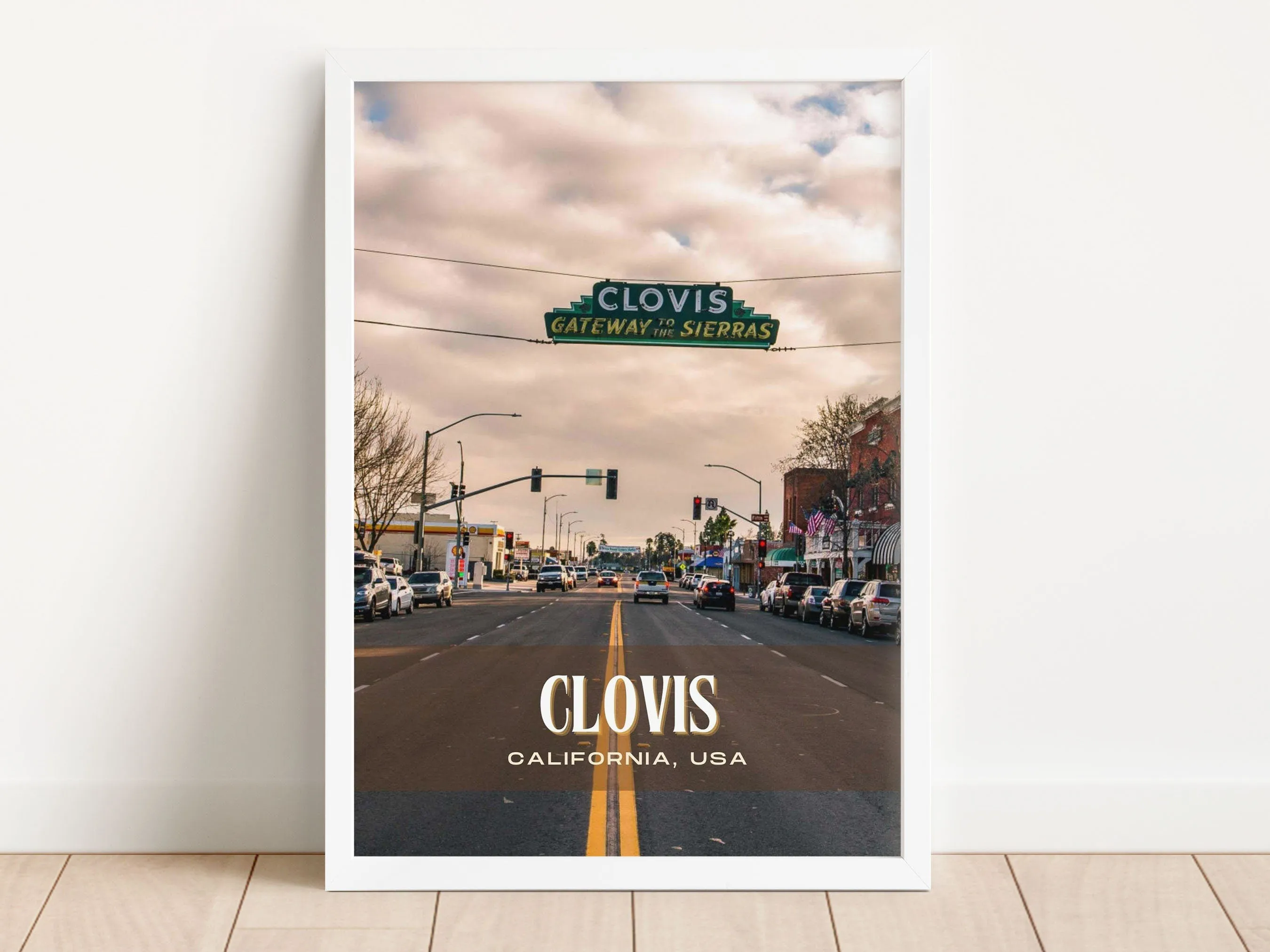 Clovis Retro Wall Art, California, USA