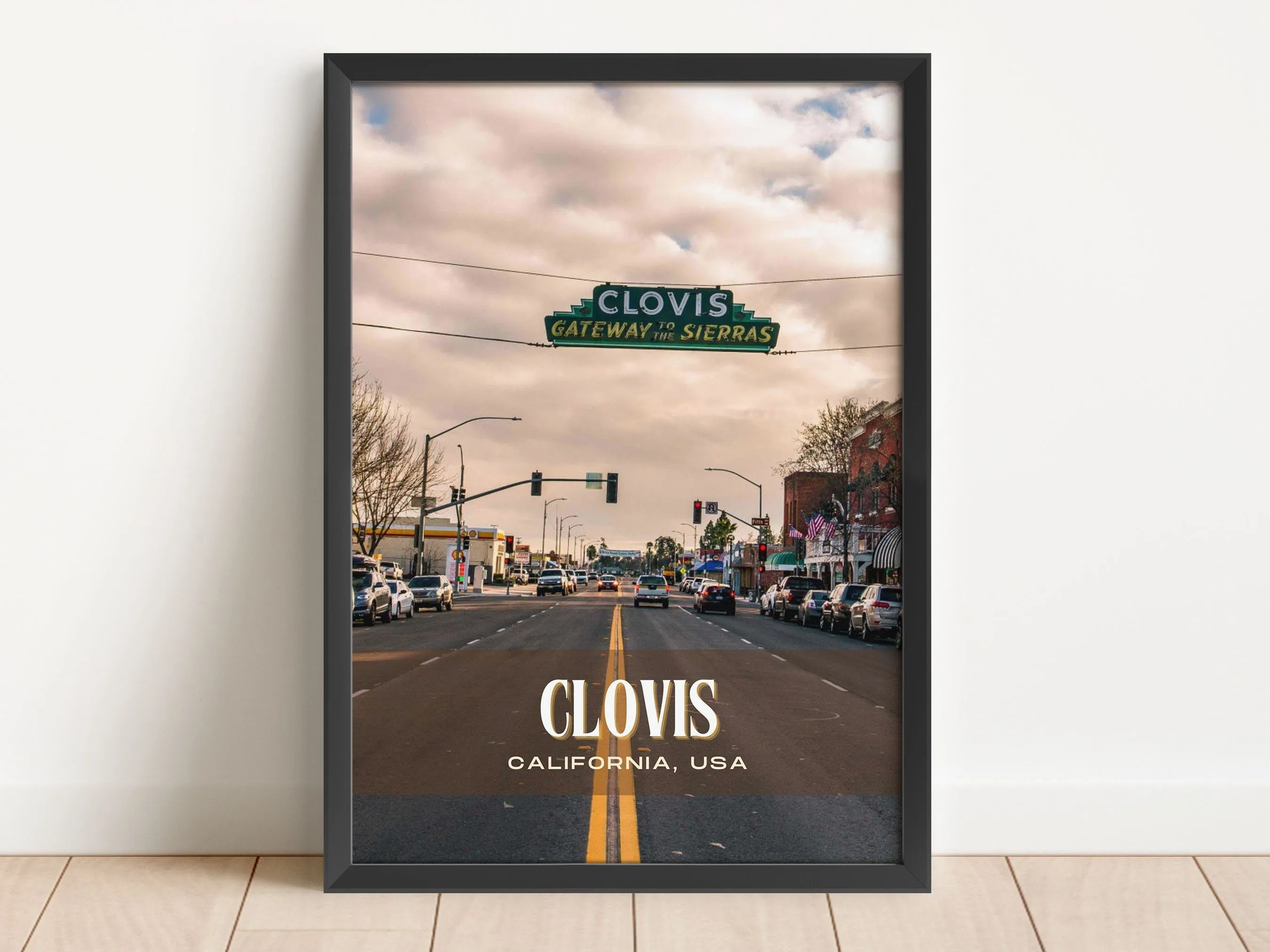 Clovis Retro Wall Art, California, USA