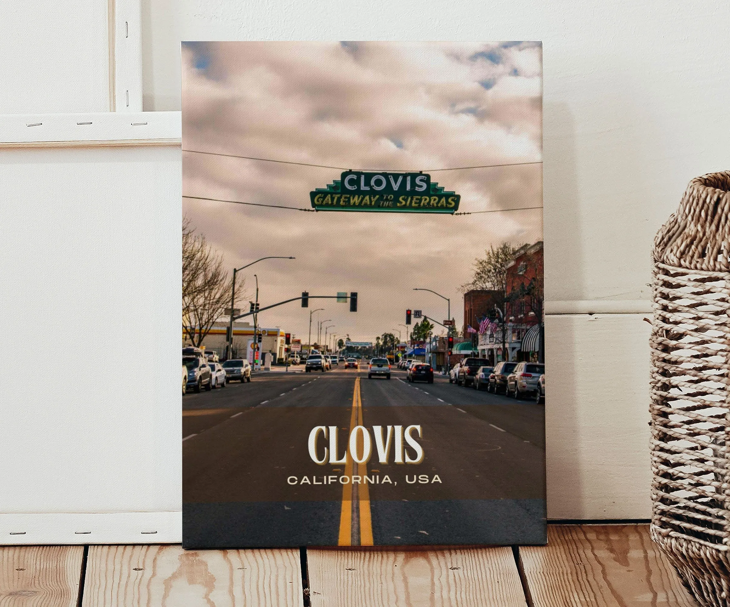 Clovis Retro Wall Art, California, USA
