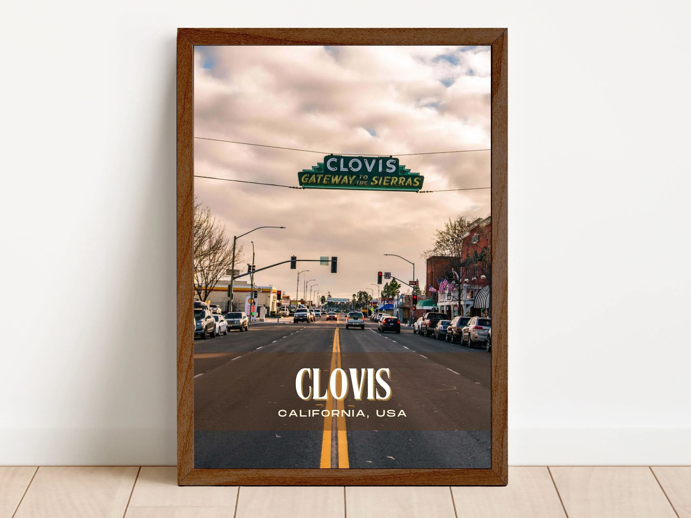 Clovis Retro Wall Art, California, USA