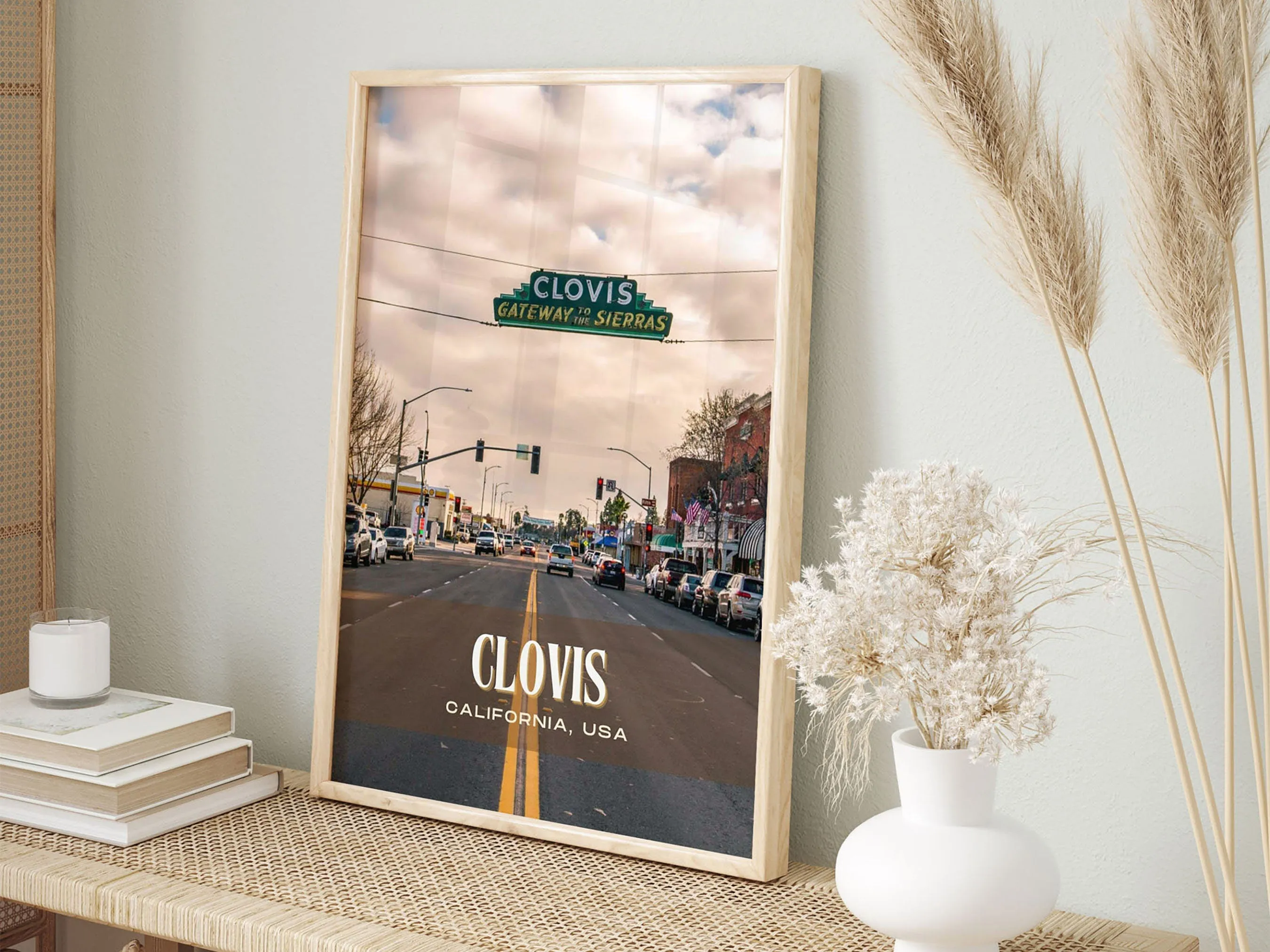 Clovis Retro Wall Art, California, USA