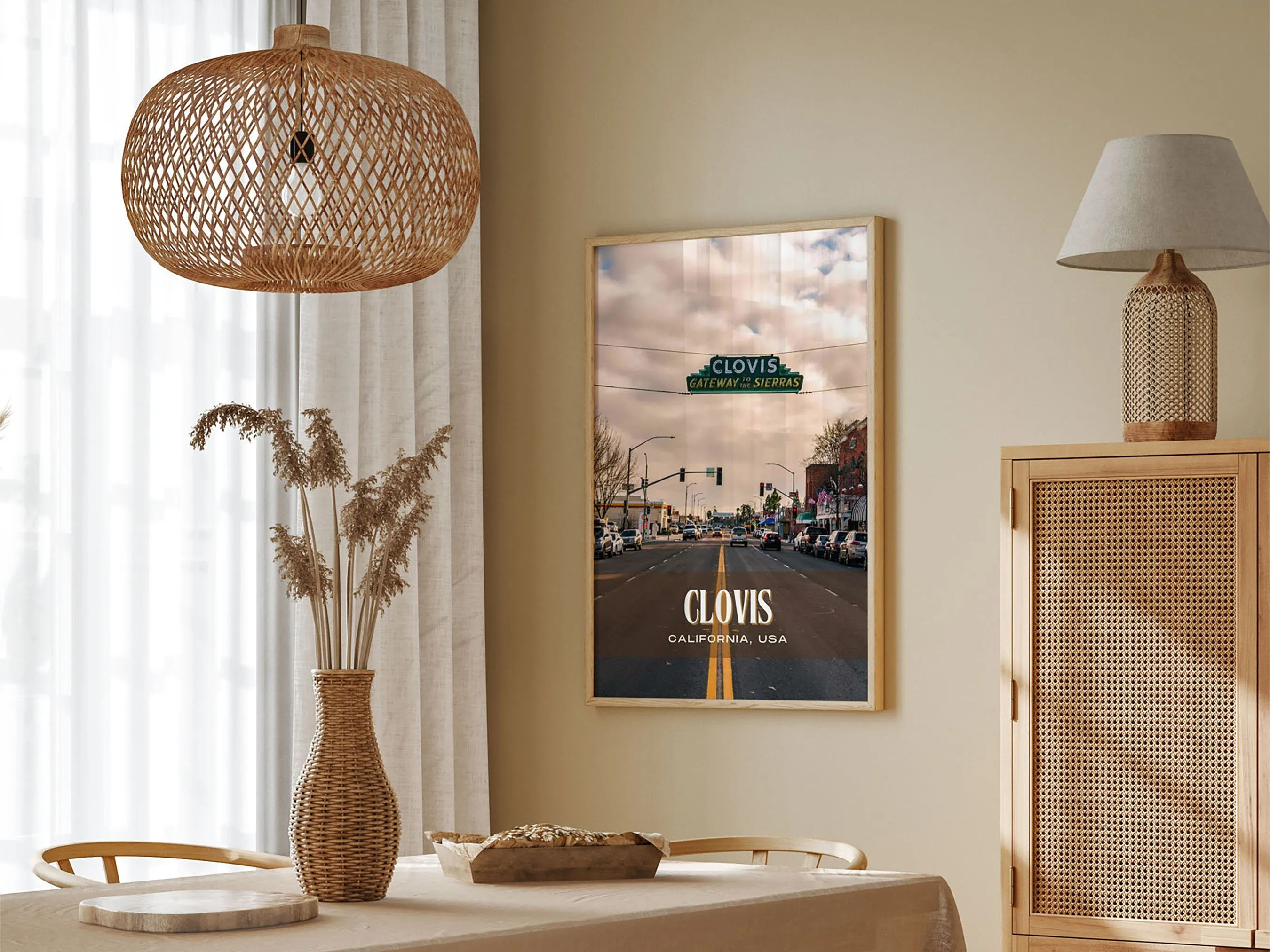 Clovis Retro Wall Art, California, USA