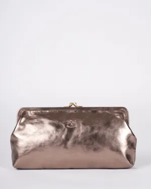 clutch bag classic - bronze brass hardware