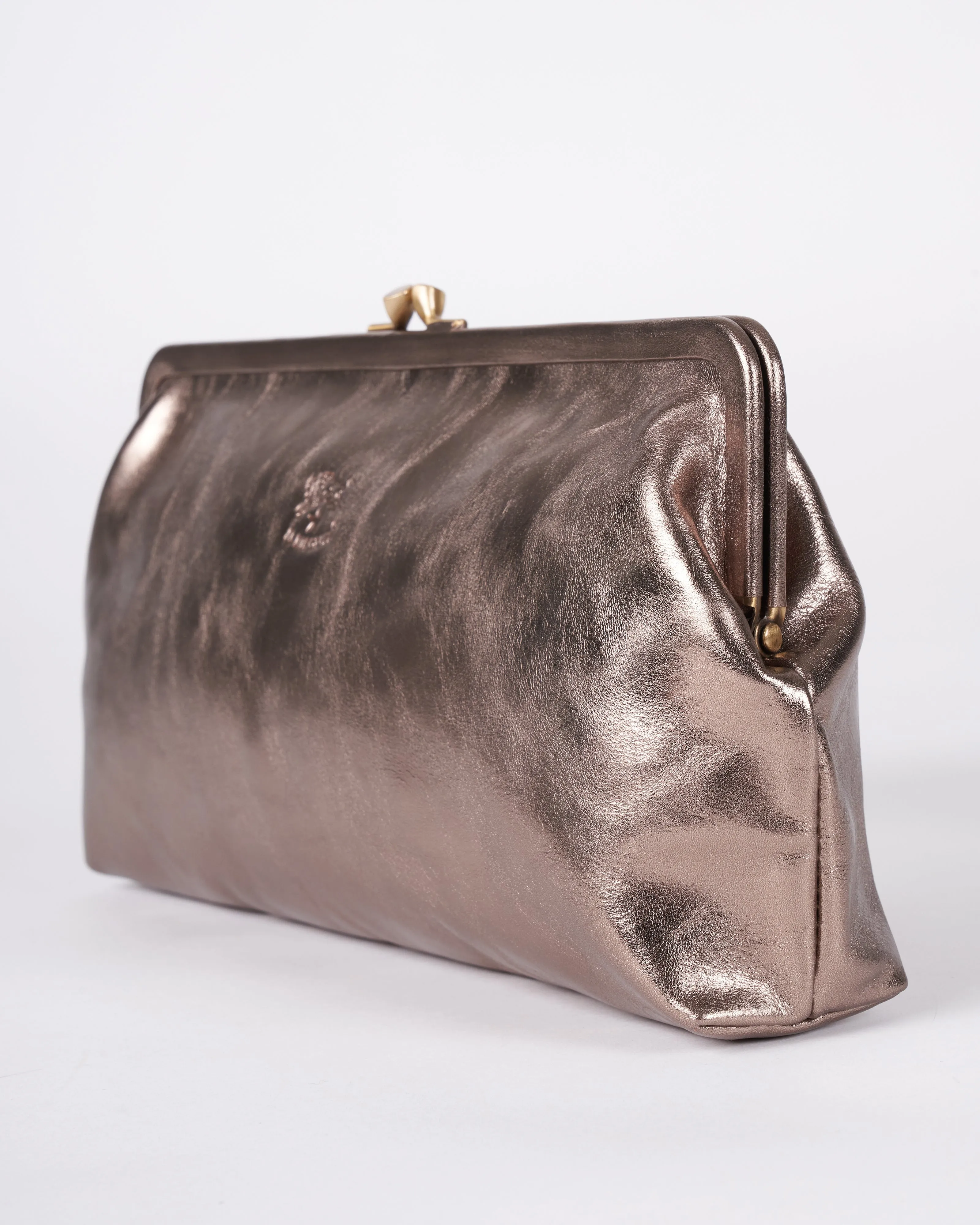 clutch bag classic - bronze brass hardware