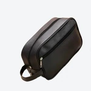 Compact Travel Leather Toiletry Bags