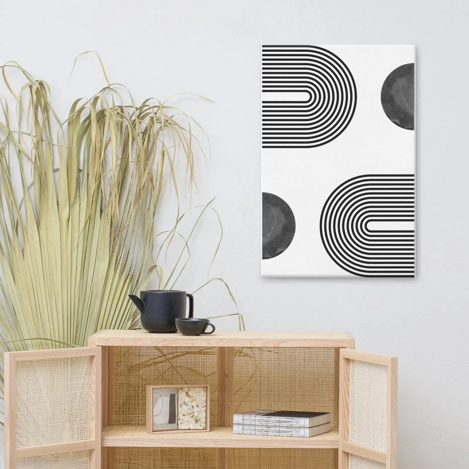 Connecting the Circles: A Modern Canvas Masterpiece