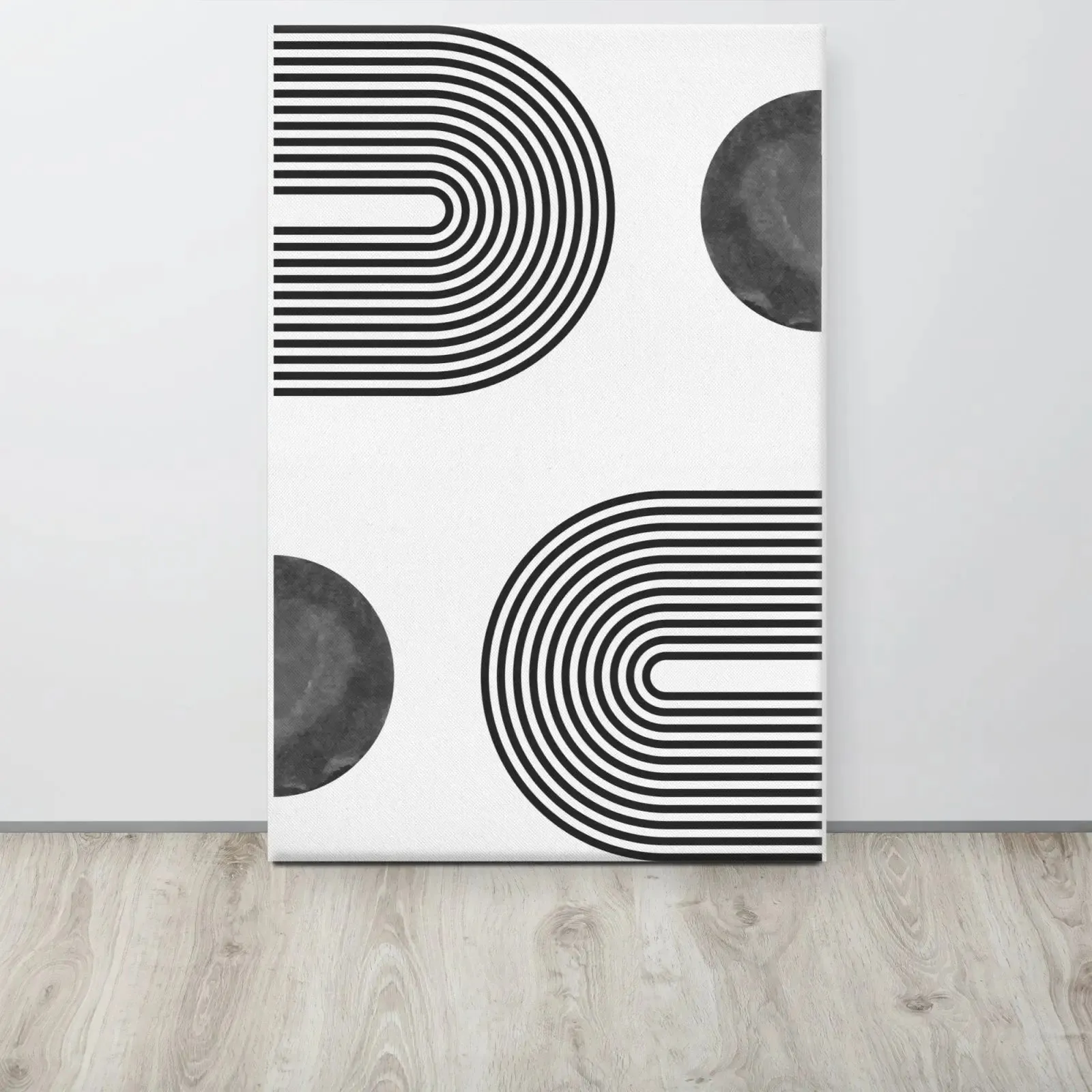 Connecting the Circles: A Modern Canvas Masterpiece