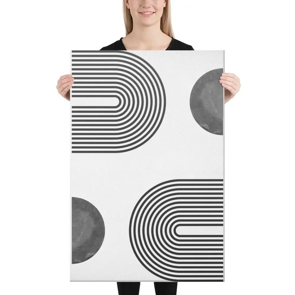 Connecting the Circles: A Modern Canvas Masterpiece