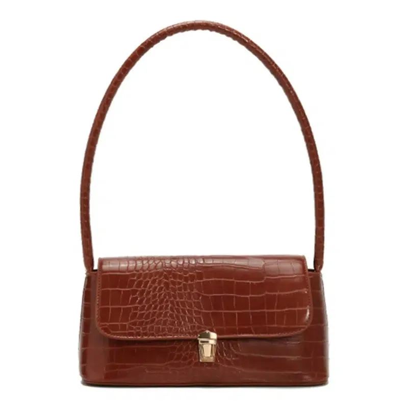 Crocodile Pattern Modern Shoulder Bag