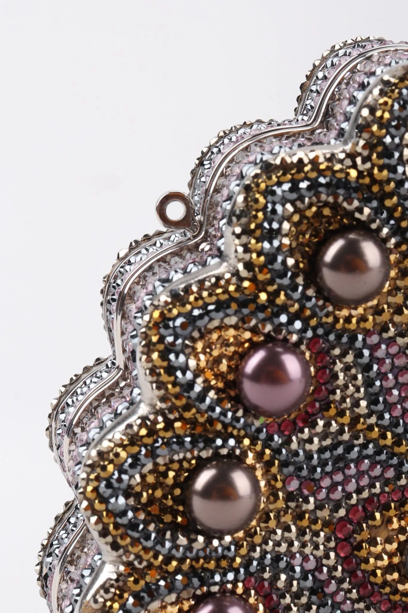 Crystal Peacock Clutch
