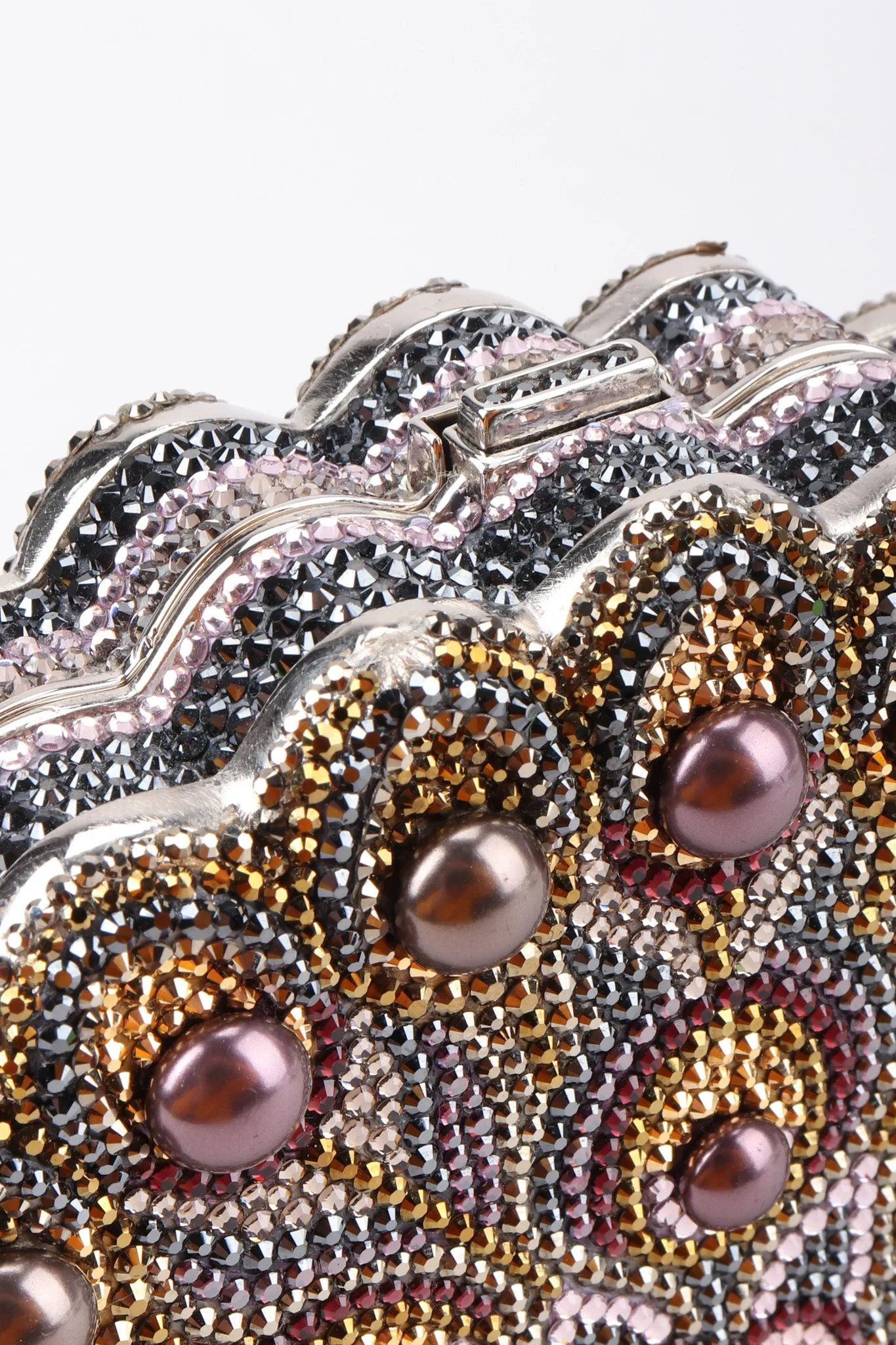 Crystal Peacock Clutch