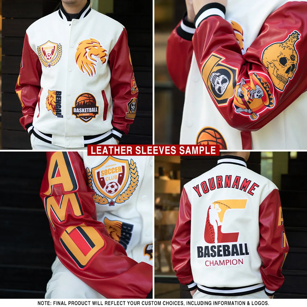 Custom Graffiti Pattern Black Pink-Light Blue Scratch 3D Bomber Full-Snap Varsity Letterman Jacket