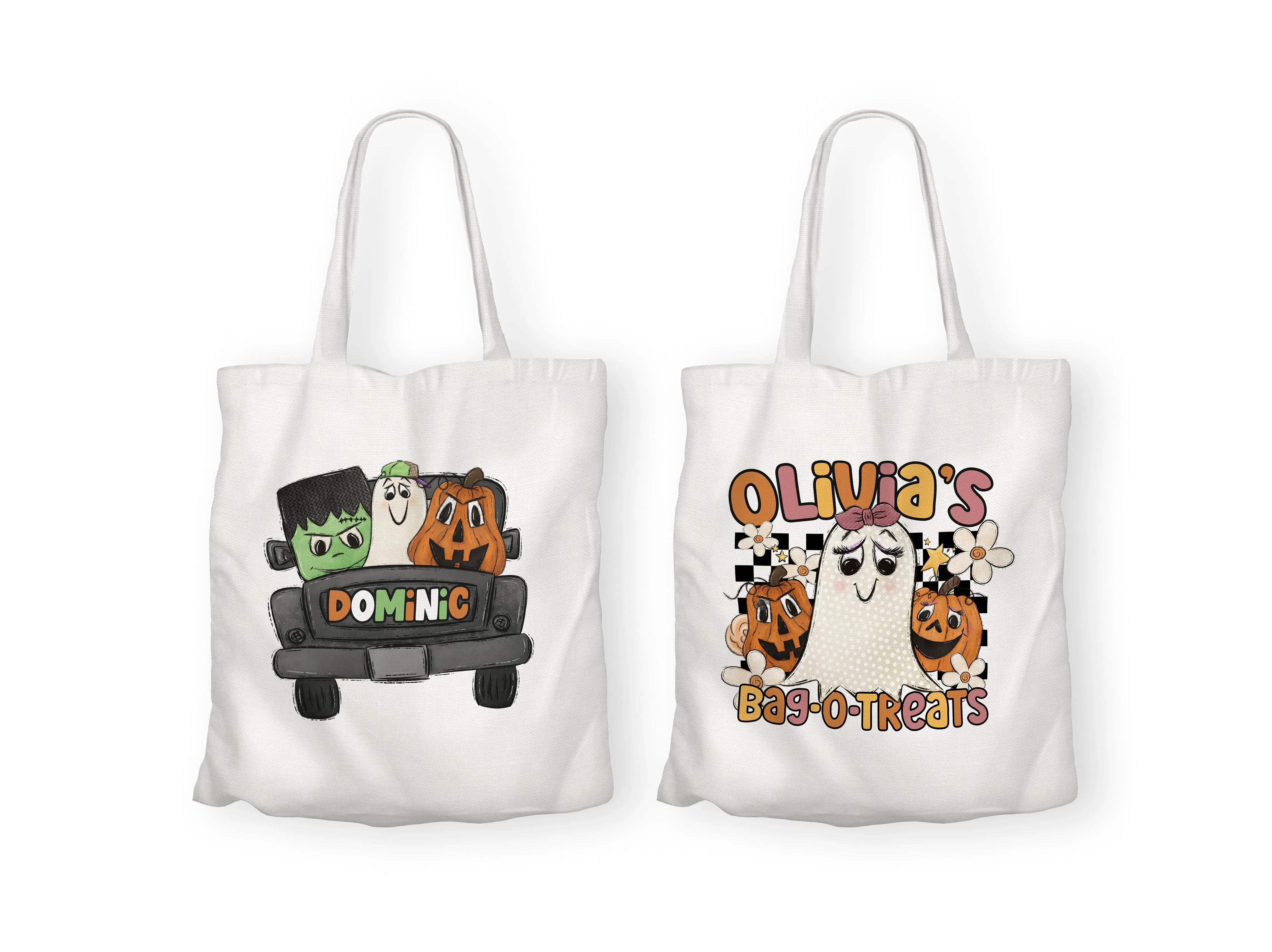 Custom Halloween Bag - Cute Characters
