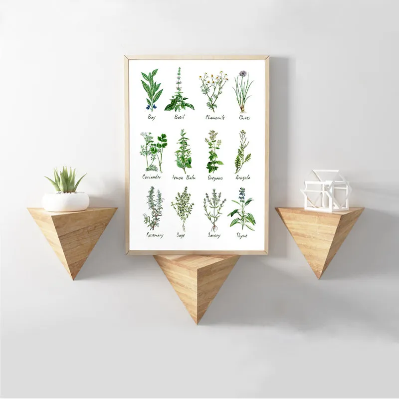 Decor Botanical Chart Wall Art