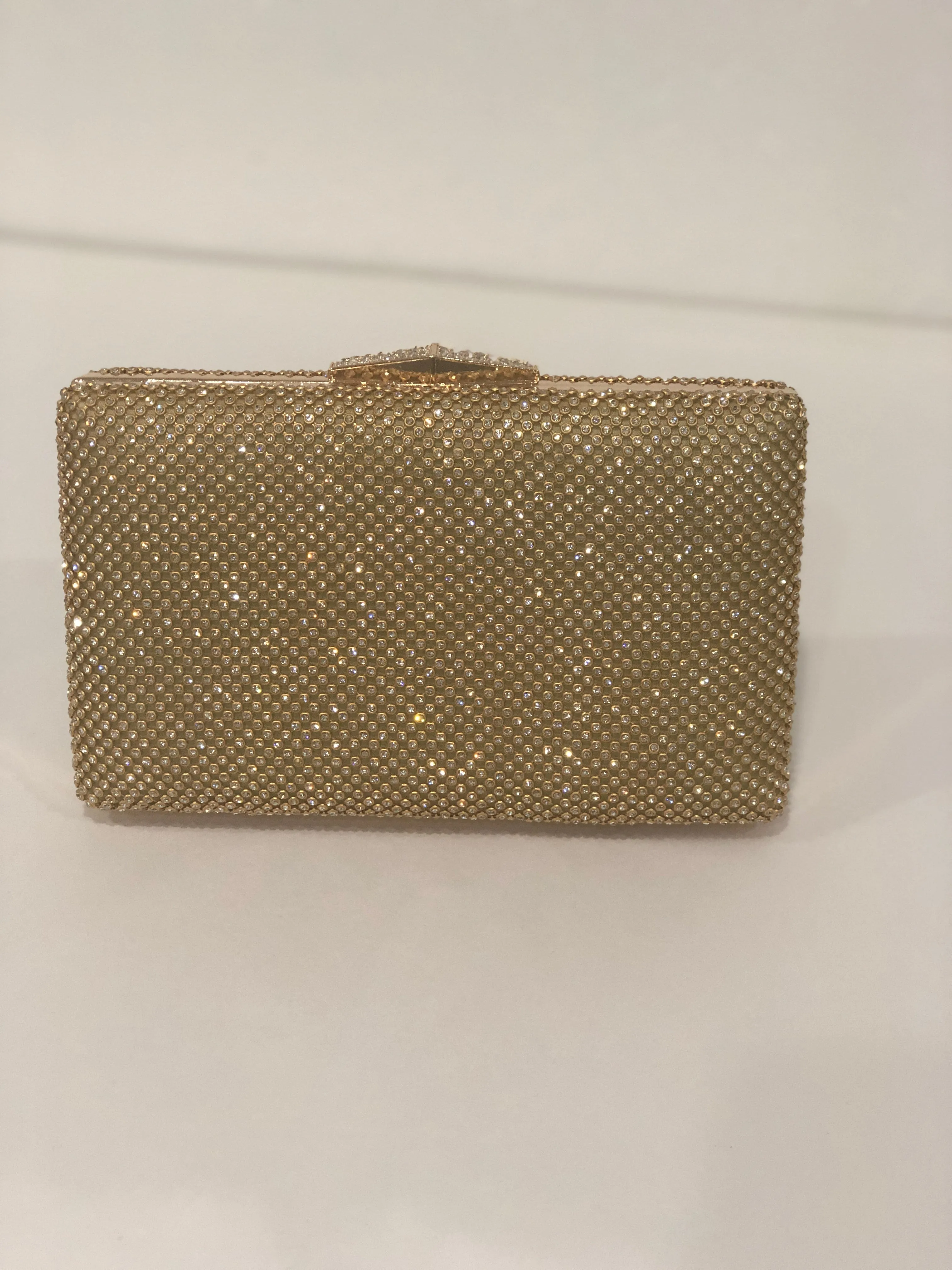 Diamonte Gold Evening Clutch