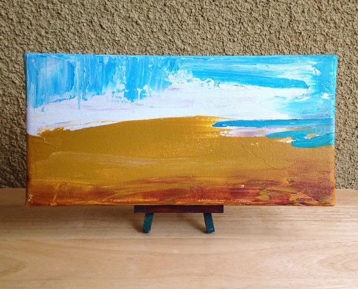 Dockweiler Beach Original Canvas