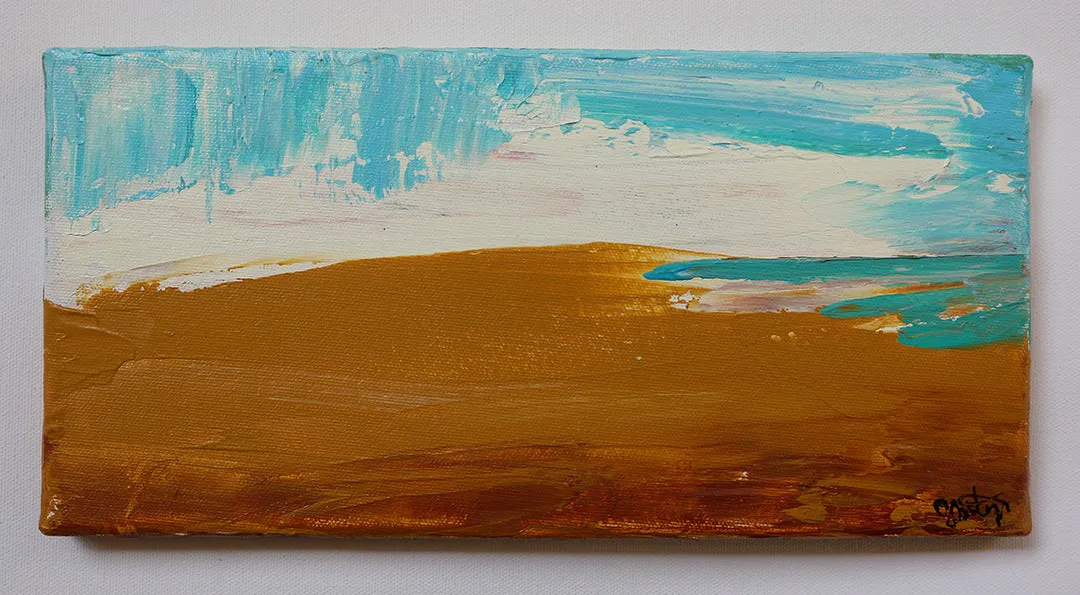 Dockweiler Beach Original Canvas