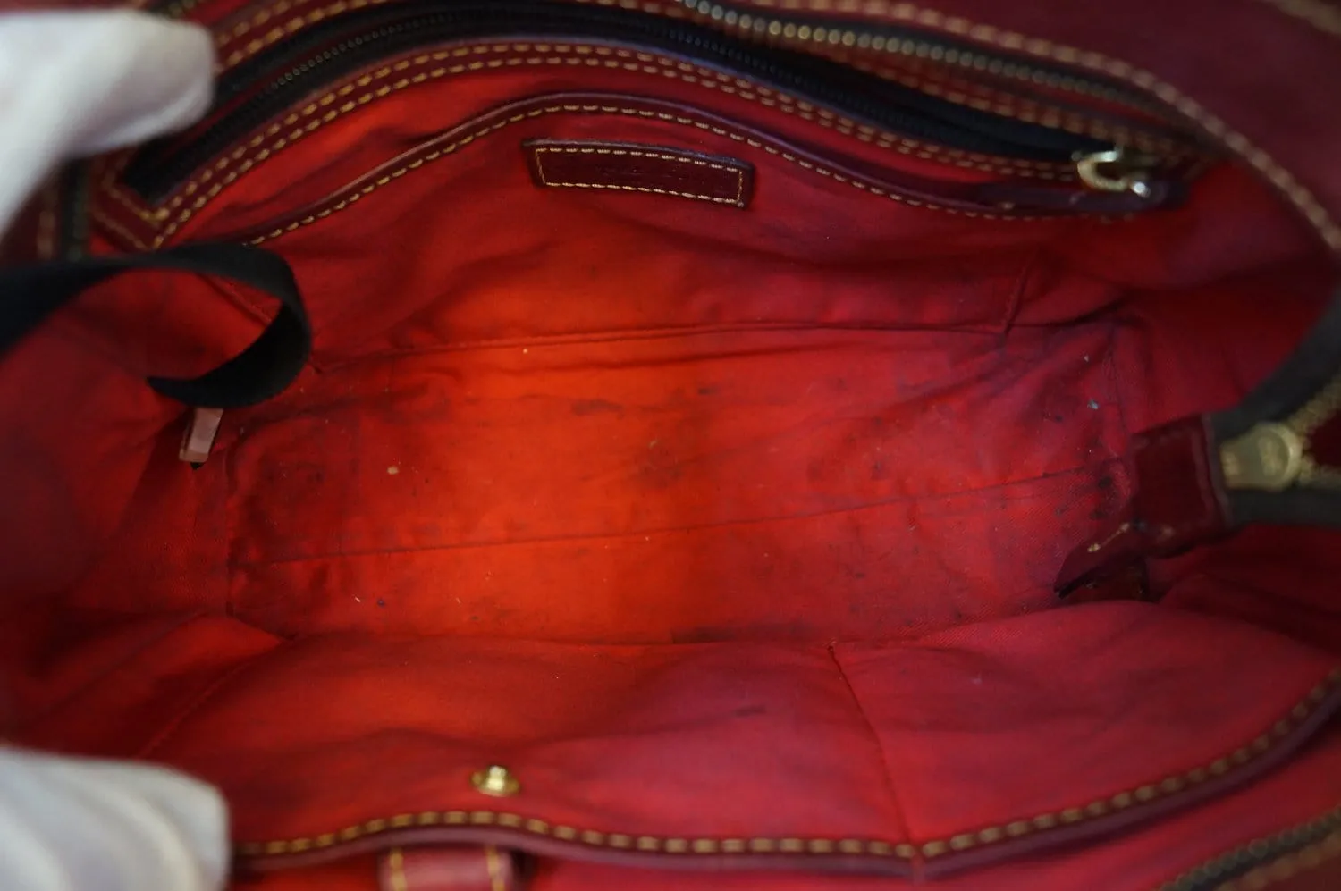 Dooney and Bourke Bags - Leather Red Shoulder Hobo Bag