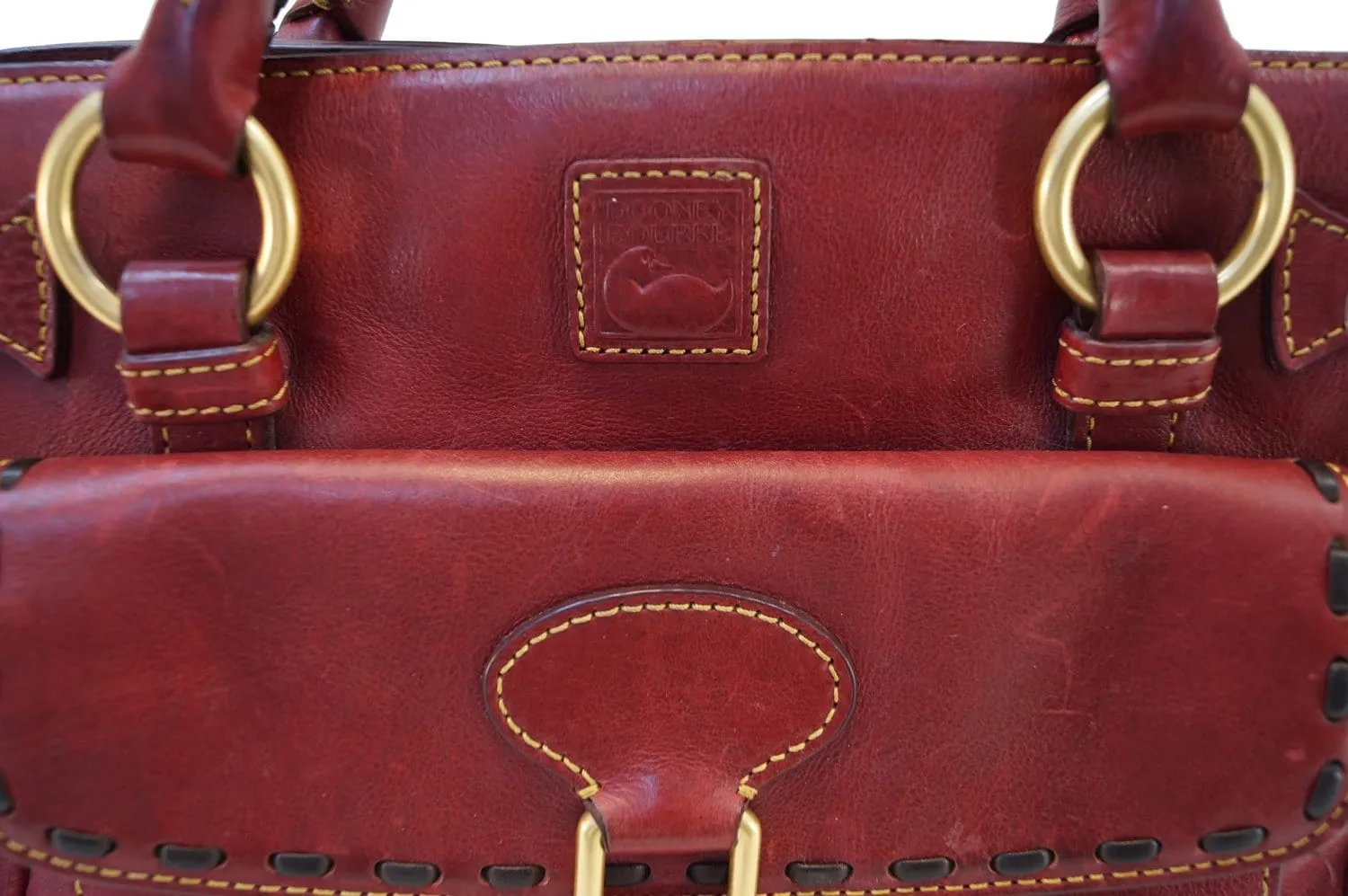 Dooney and Bourke Bags - Leather Red Shoulder Hobo Bag