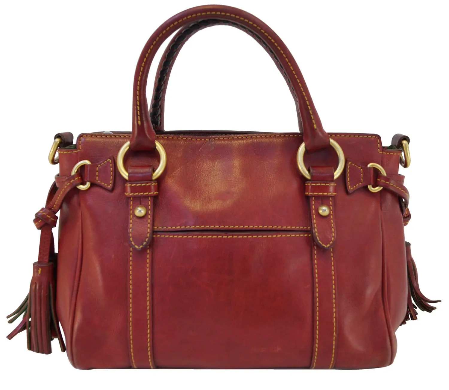 Dooney and Bourke Bags - Leather Red Shoulder Hobo Bag