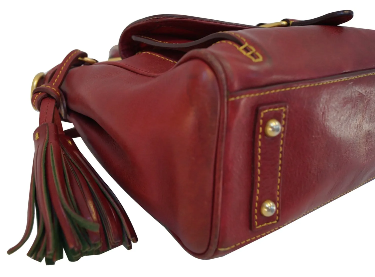 Dooney and Bourke Bags - Leather Red Shoulder Hobo Bag