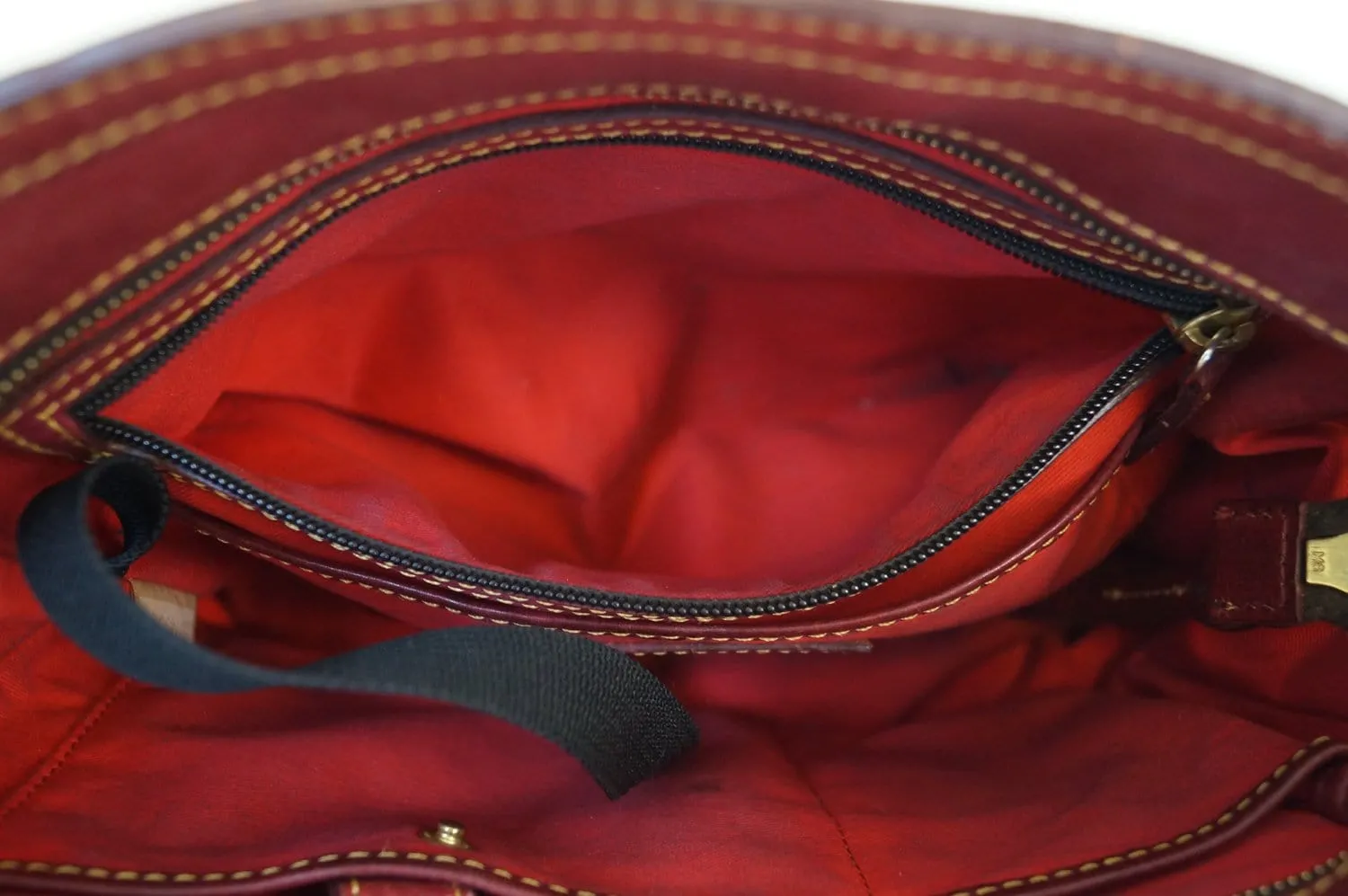 Dooney and Bourke Bags - Leather Red Shoulder Hobo Bag