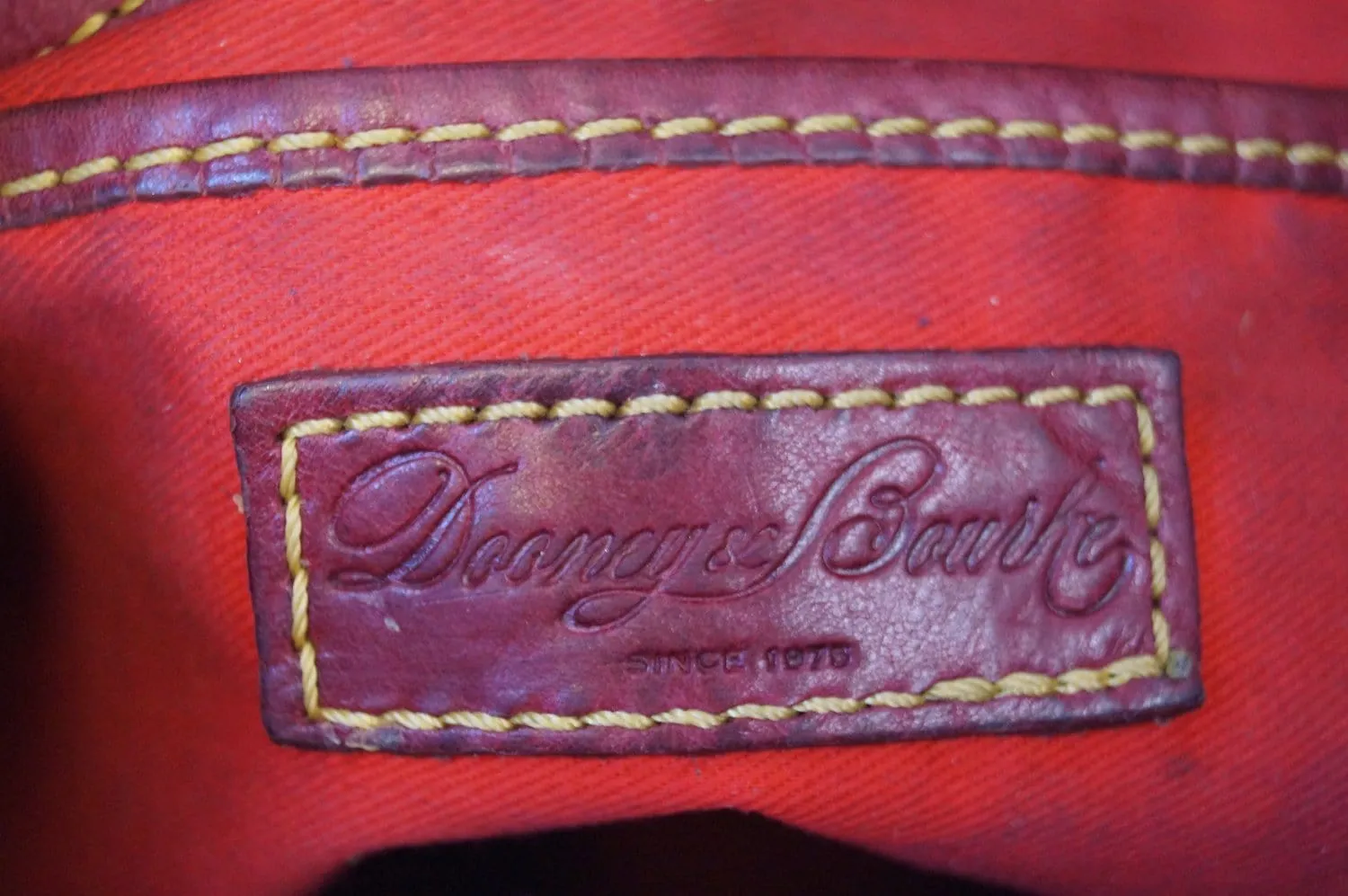 Dooney and Bourke Bags - Leather Red Shoulder Hobo Bag