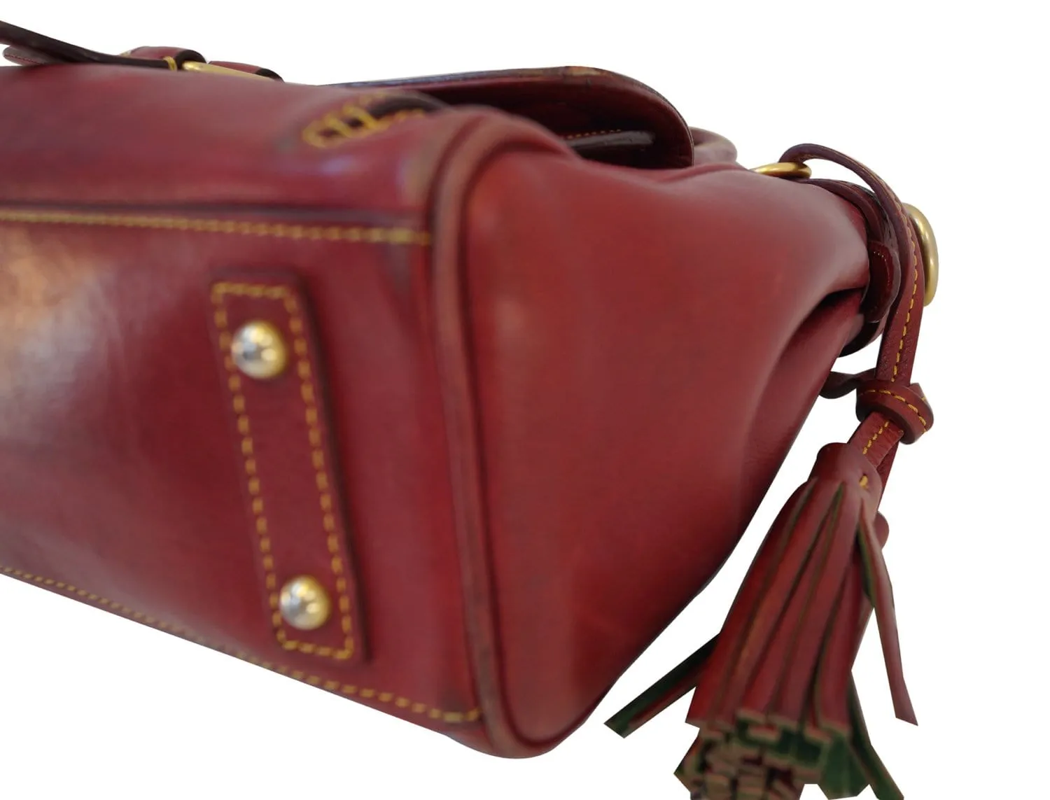 Dooney and Bourke Bags - Leather Red Shoulder Hobo Bag