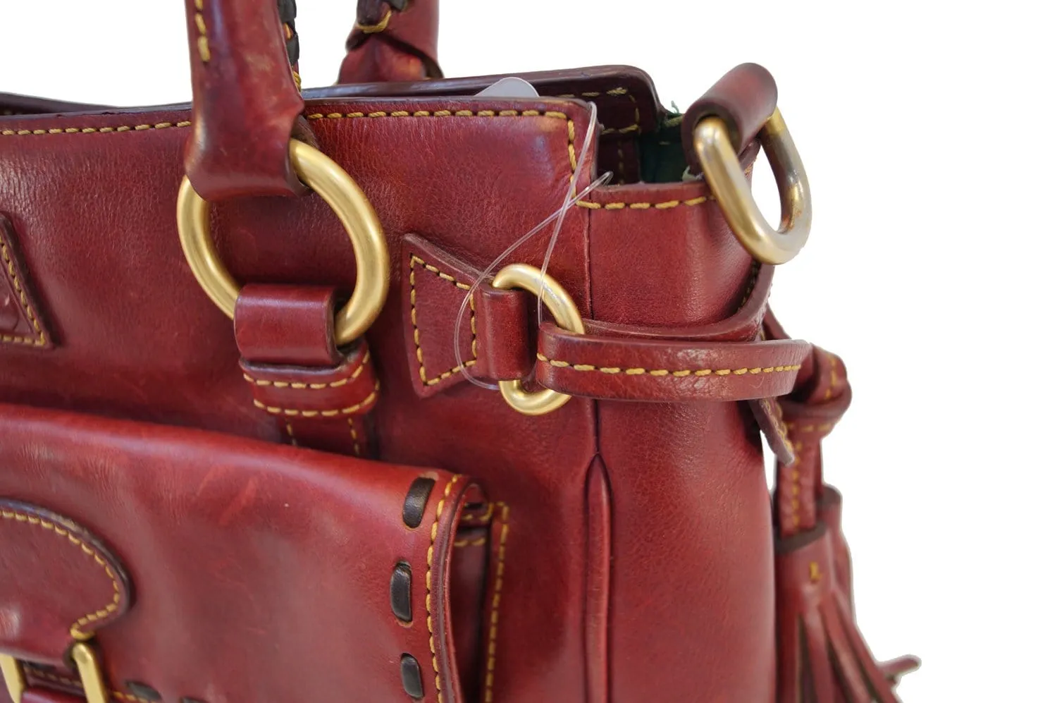 Dooney and Bourke Bags - Leather Red Shoulder Hobo Bag