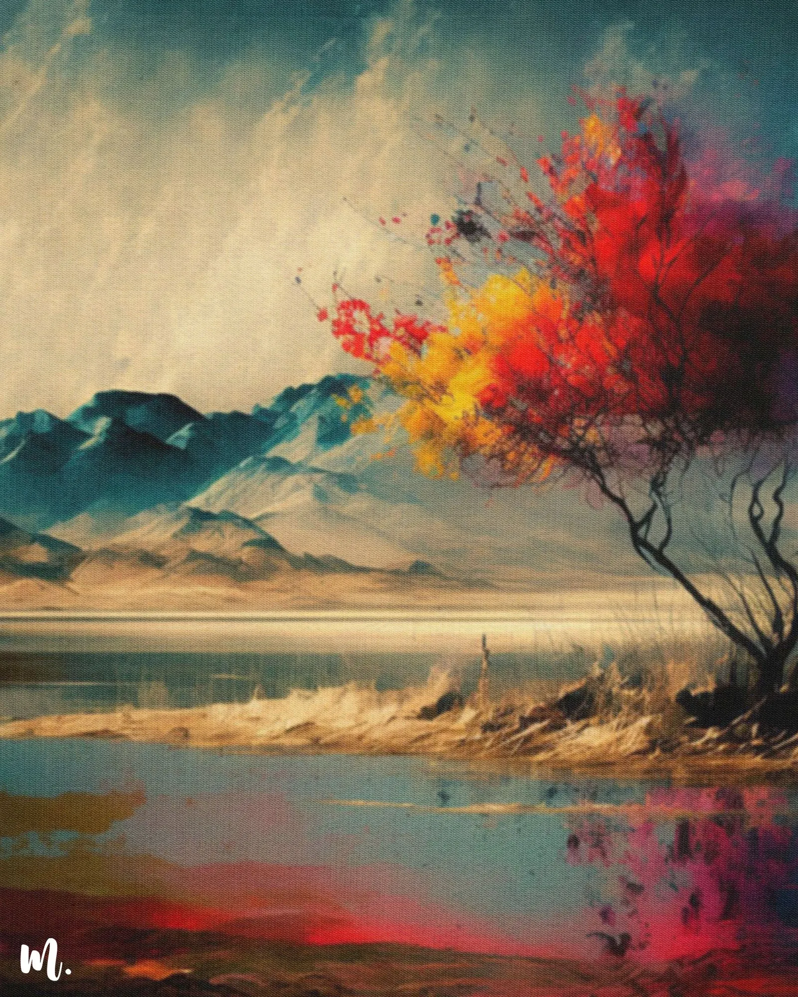 Dreamy reflection modern canvas art