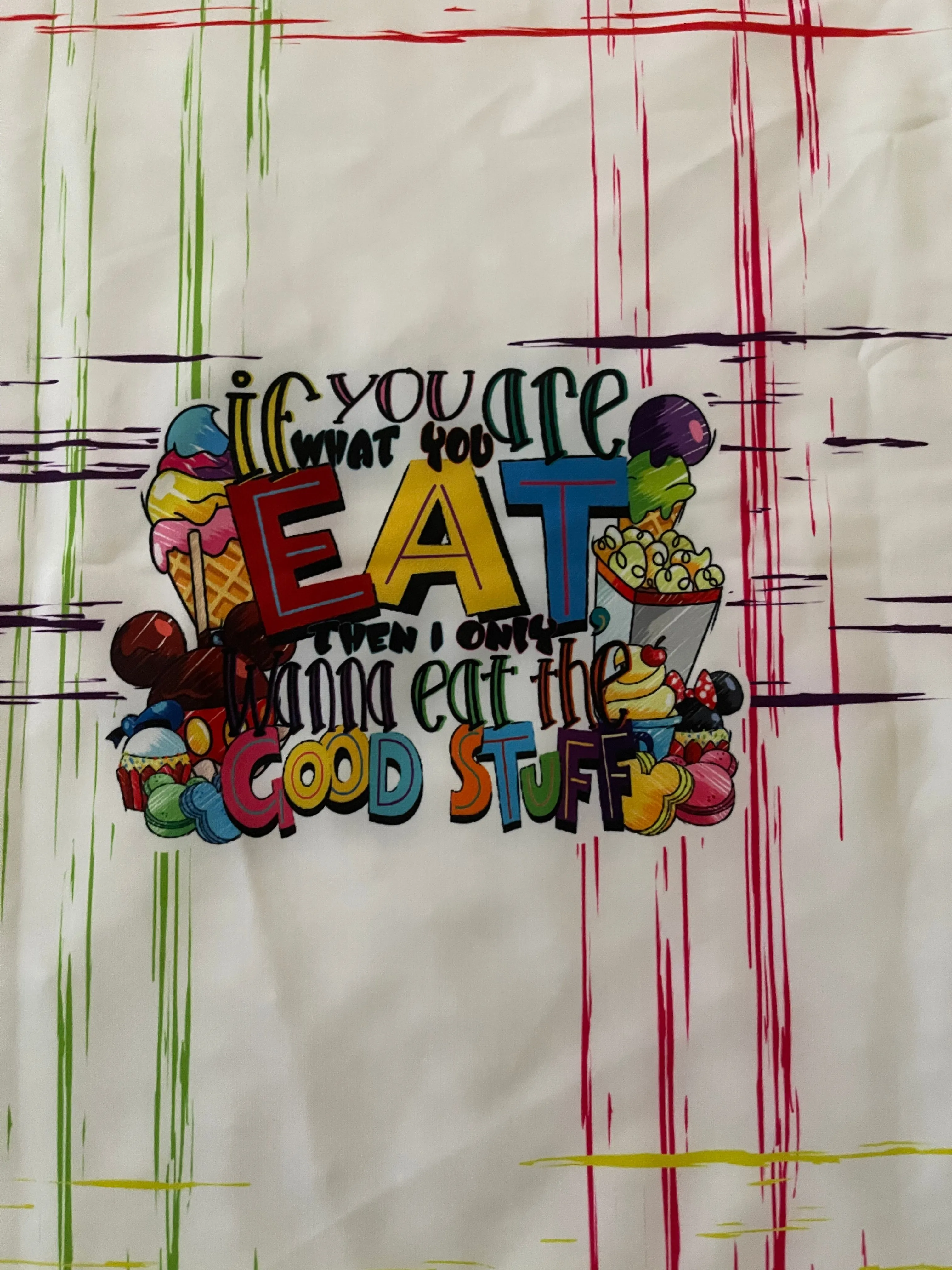 EAT THE GOOD STUFF - SOFT SWIM LYCRA - Panel