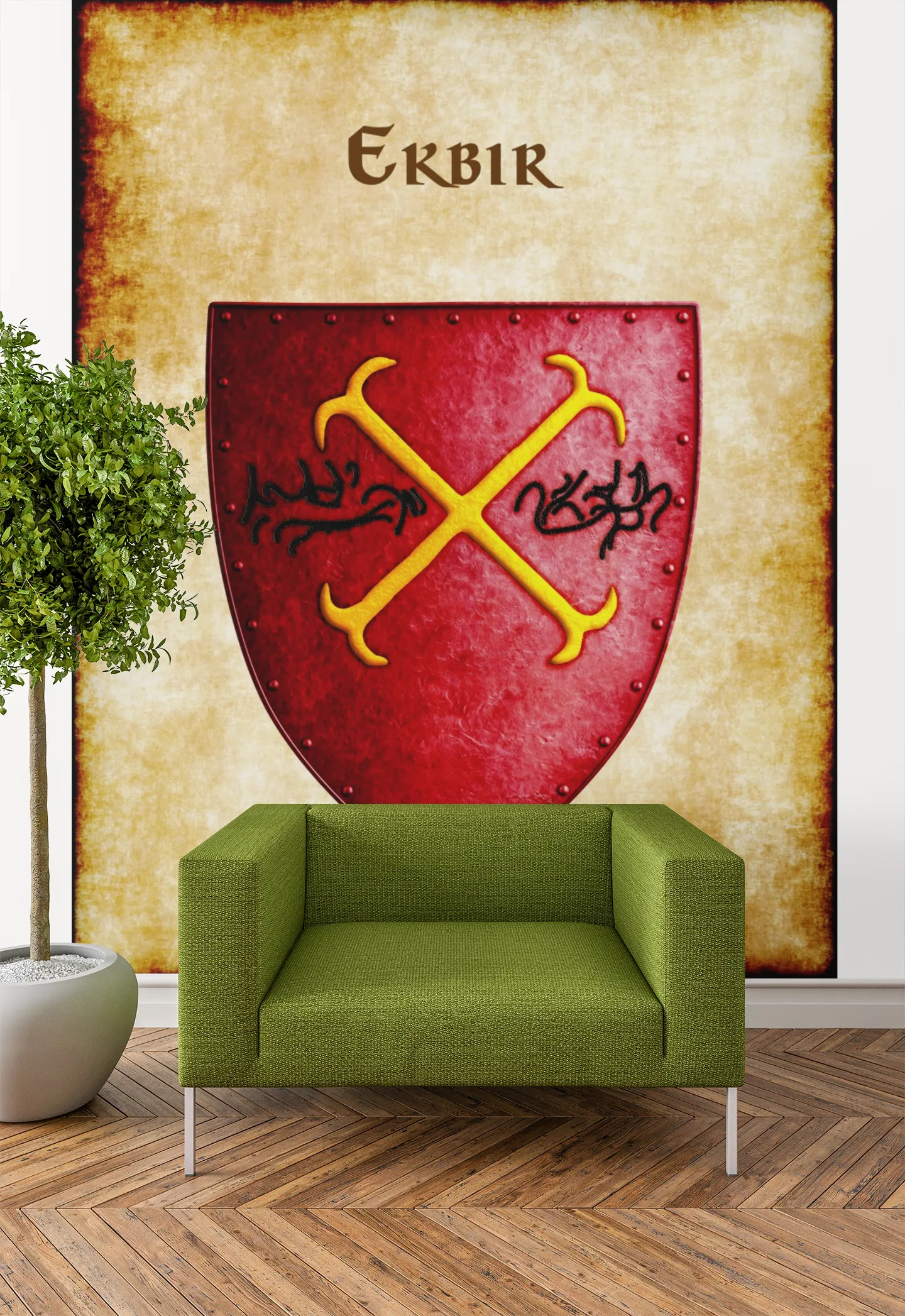 Ekbir Heraldry of Greyhawk Anna Meyer Cartography Canvas Art Print