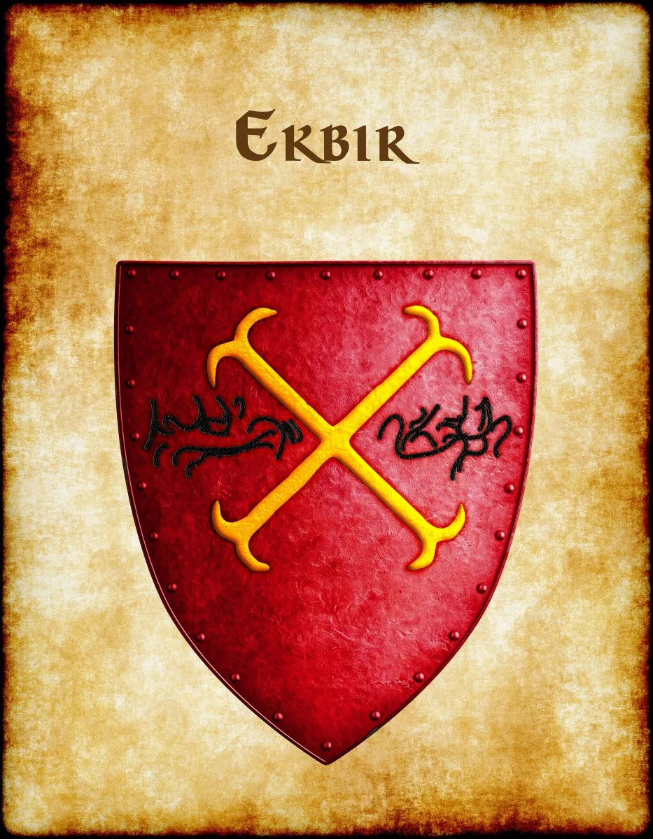Ekbir Heraldry of Greyhawk Anna Meyer Cartography Canvas Art Print