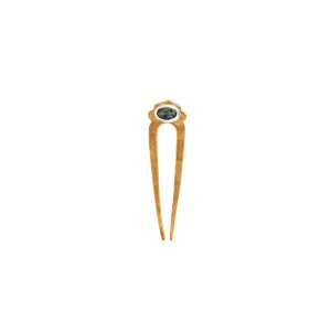 Emerald Protector Hair Pin in Bronze & Silver - Small | Available to Ship March 14, 2025